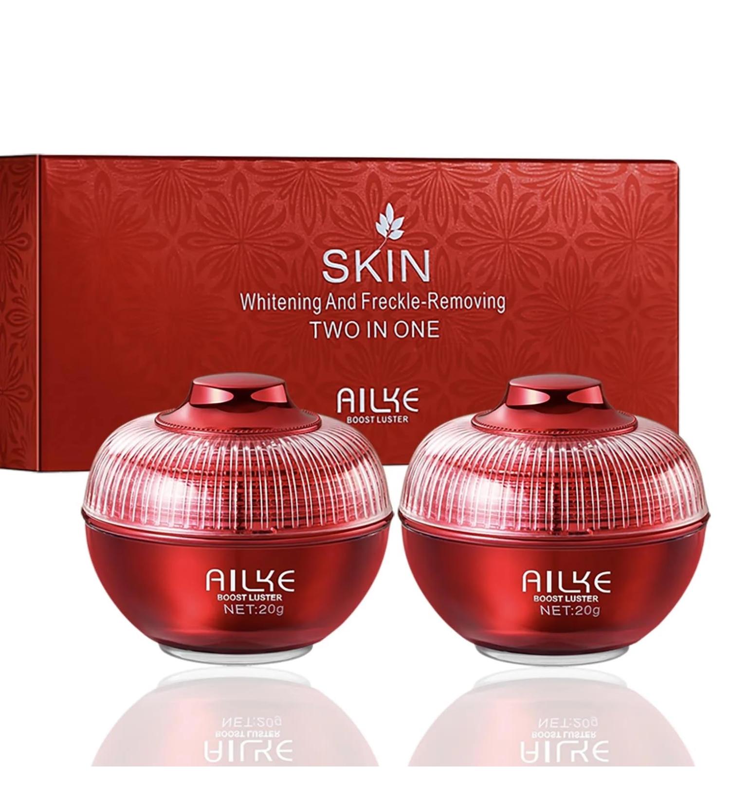 AILKE BOOST LUSTER Skin Whitening and freckle removal day and night pearl face cream with collagen hyaluronic acid impurities treatment rejuvenating skin - Buy Online on GoSupps.com