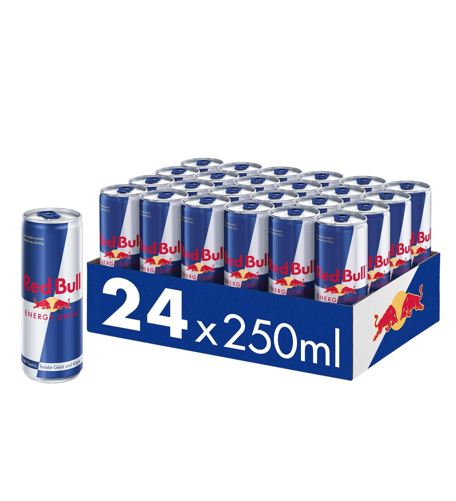 Buy Red Bull Energy Drink 24-Pack (250ml Cans) - International Shipping Available - Germany Trays - Buy Online on GoSupps.com