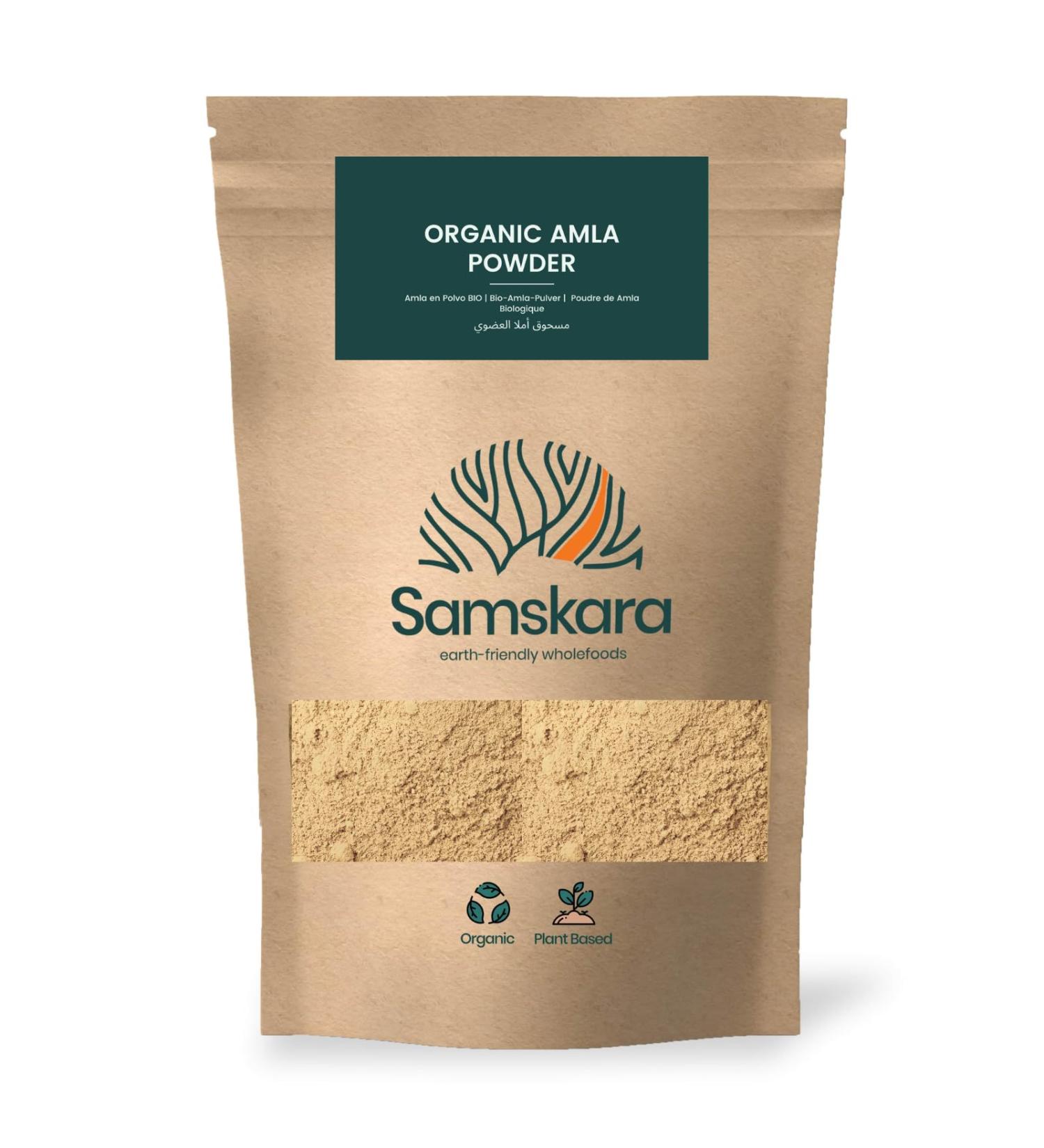 Amla Powder Organic BIO Samskara food for thought Organic Amla Powder glutenfree vegan 250gr - Buy Online on GoSupps.com