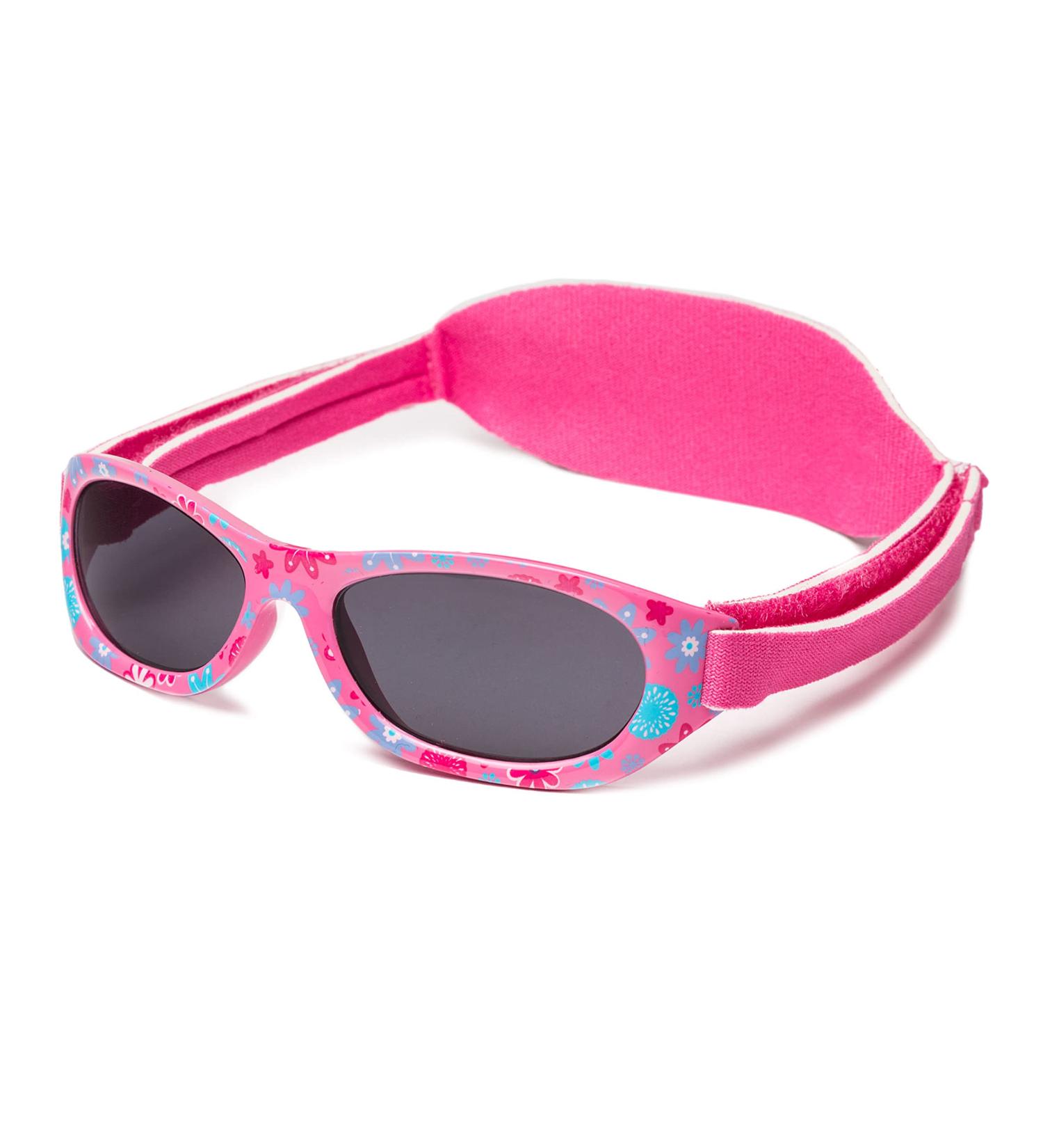 Kiddus Baby Sunglasses for Newborn to 2 Years | UV400 Coating | Fuchsiaflower Pattern - Buy Online on GoSupps.com