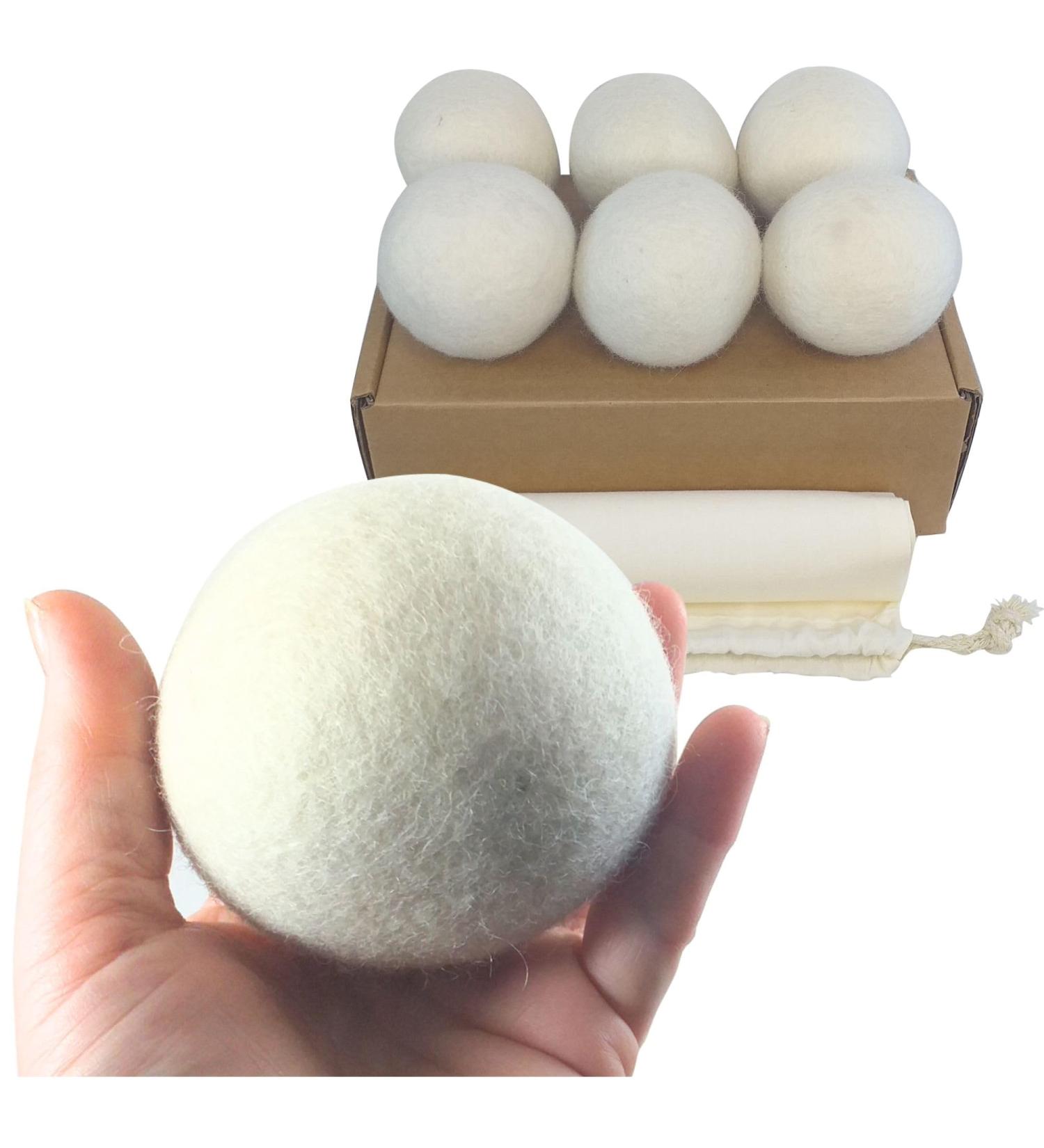 Tumble Dryer Balls - Save on Fabric Conditioner with Our Dryer Balls - Wool Dryer Balls Handmade with New Zealand Wool (Pack of 6 Balls) - Buy Online on GoSupps.com