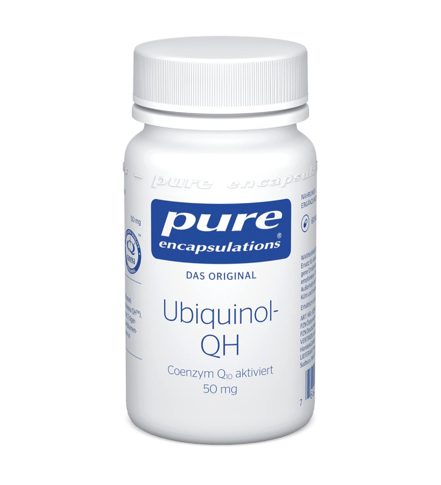 Pure Encapsulations Ubiquinol-QH 50 mg - Activated Coenzyme Q10 Supplement - 60 Softgels - International Shipping Available - Buy Online on GoSupps.com