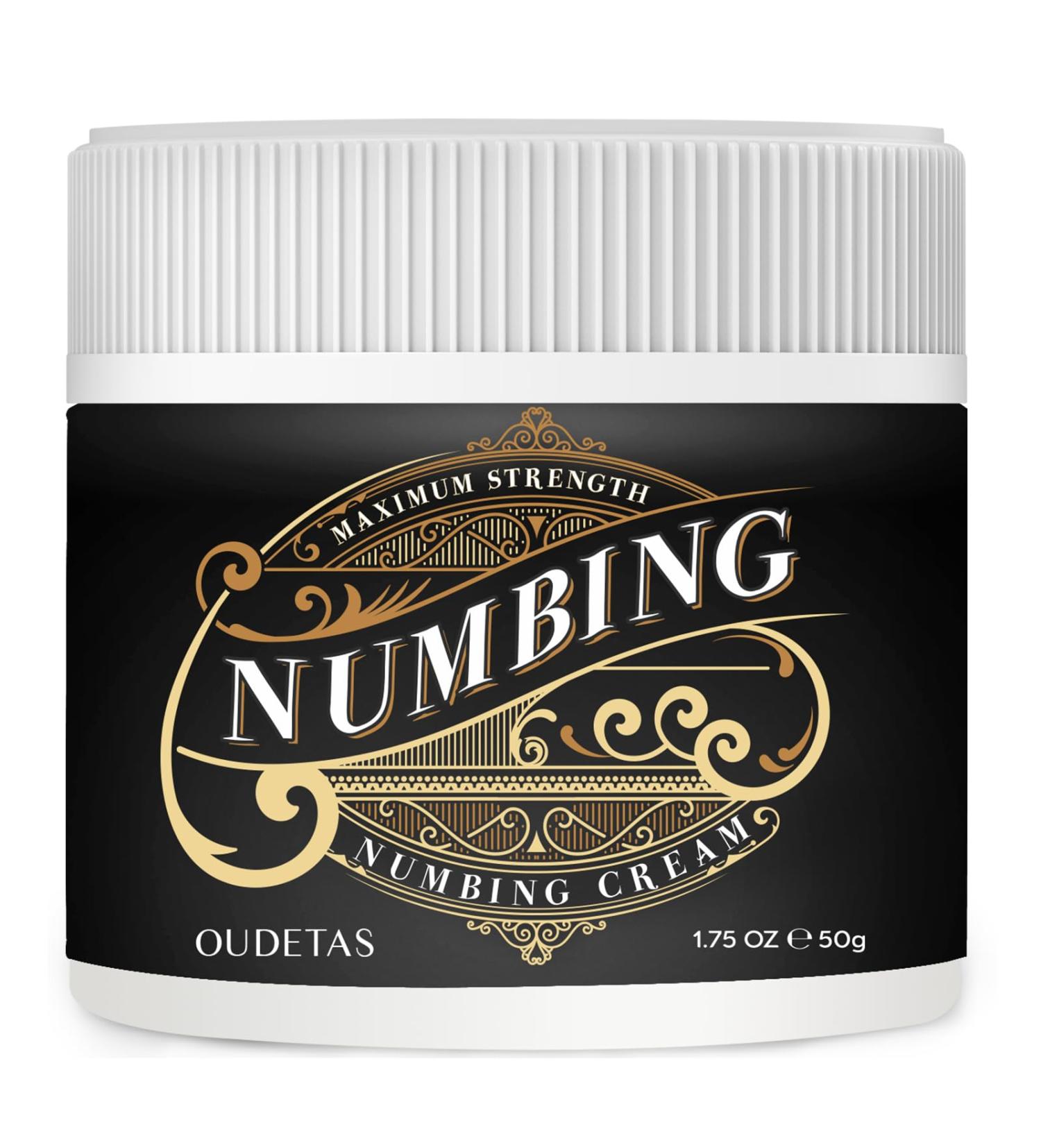 Oudetas Numbing Cream Maximum Strength- Extra Strength & Long Lasting Numbing Cream with Emu Oil and Arnica 50ml - Buy Online on GoSupps.com