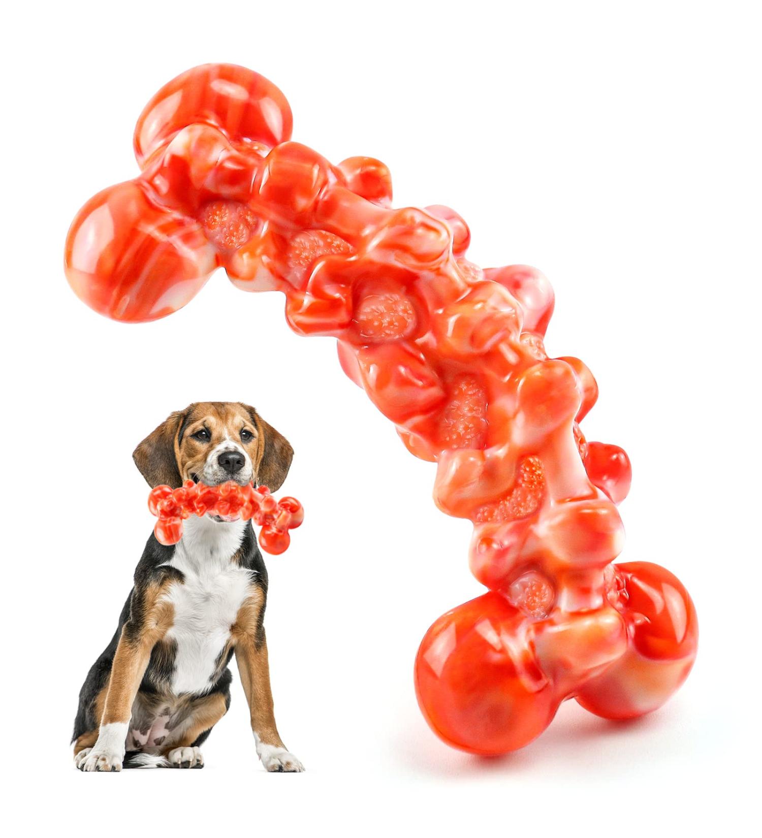 WoWBala Dog Toys for Aggressive Chewing | Durable Cake Stuffed Toys for Large & Medium Dogs - Tangerine - Buy Online on GoSupps.com