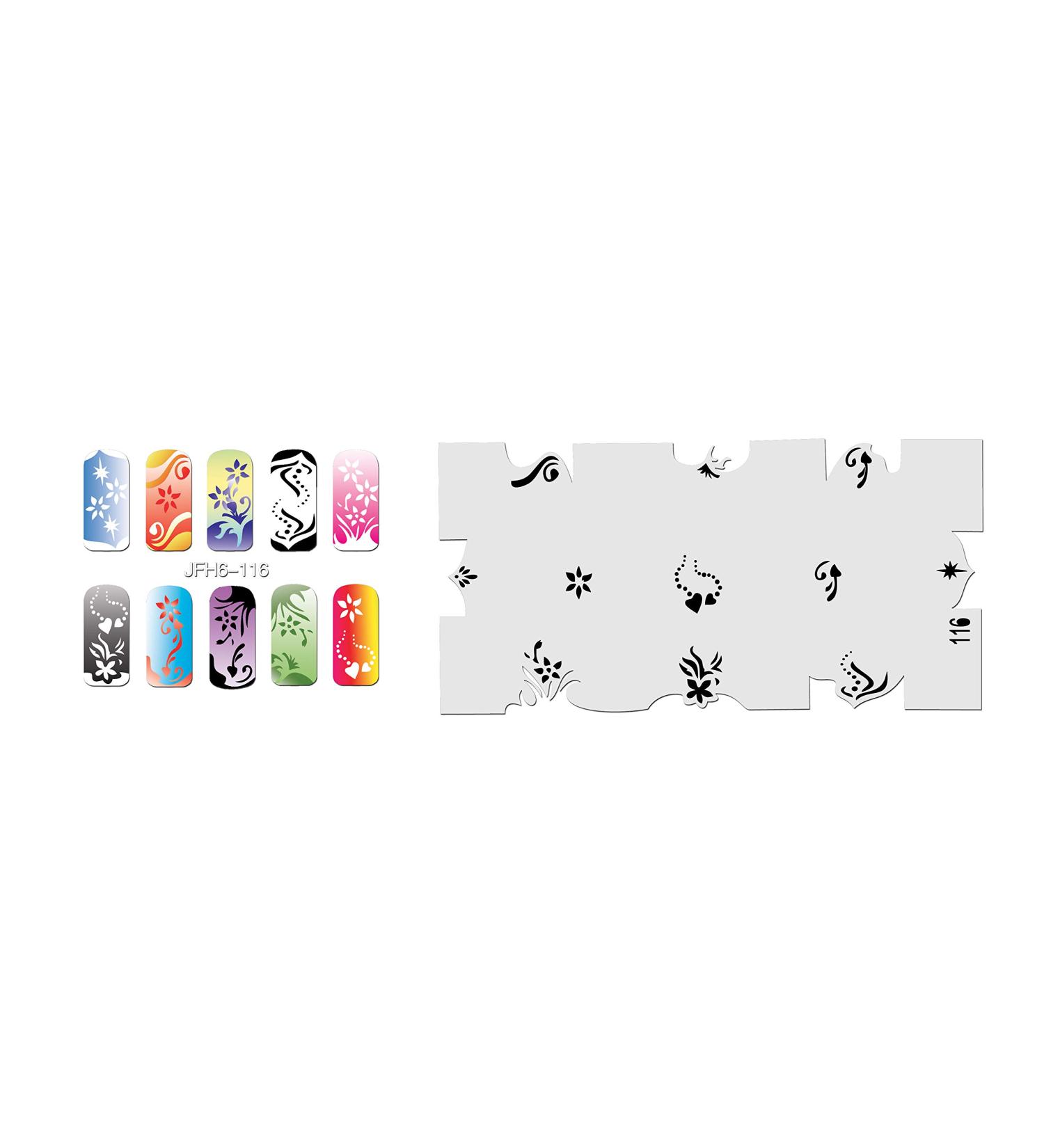 Fingernail stencil (airbrush nail art) Fengda JFH06-116