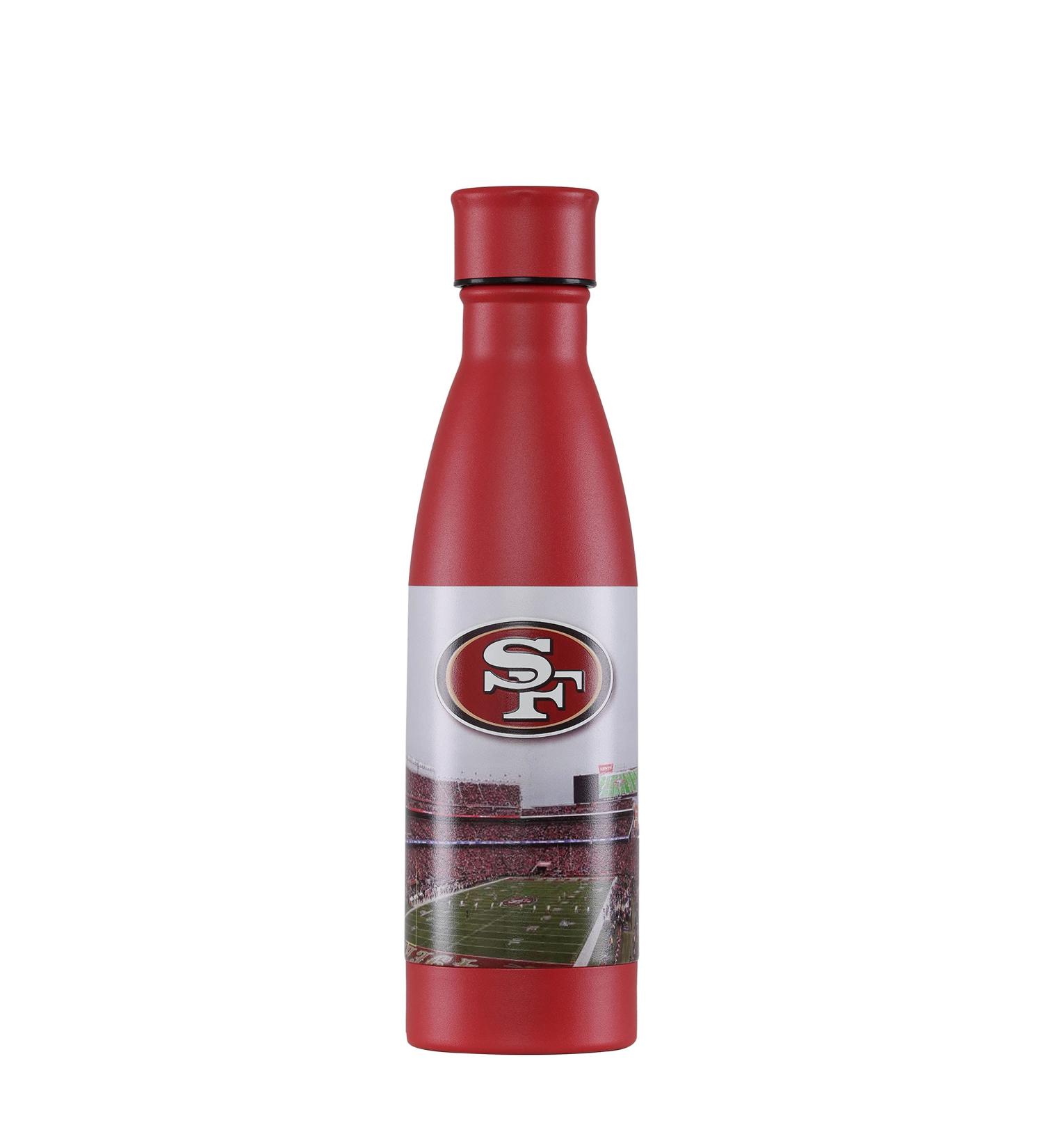 San Francisco 49ers NFL Primetime Metal 18 oz Water Bottle - Buy Online on GoSupps.com