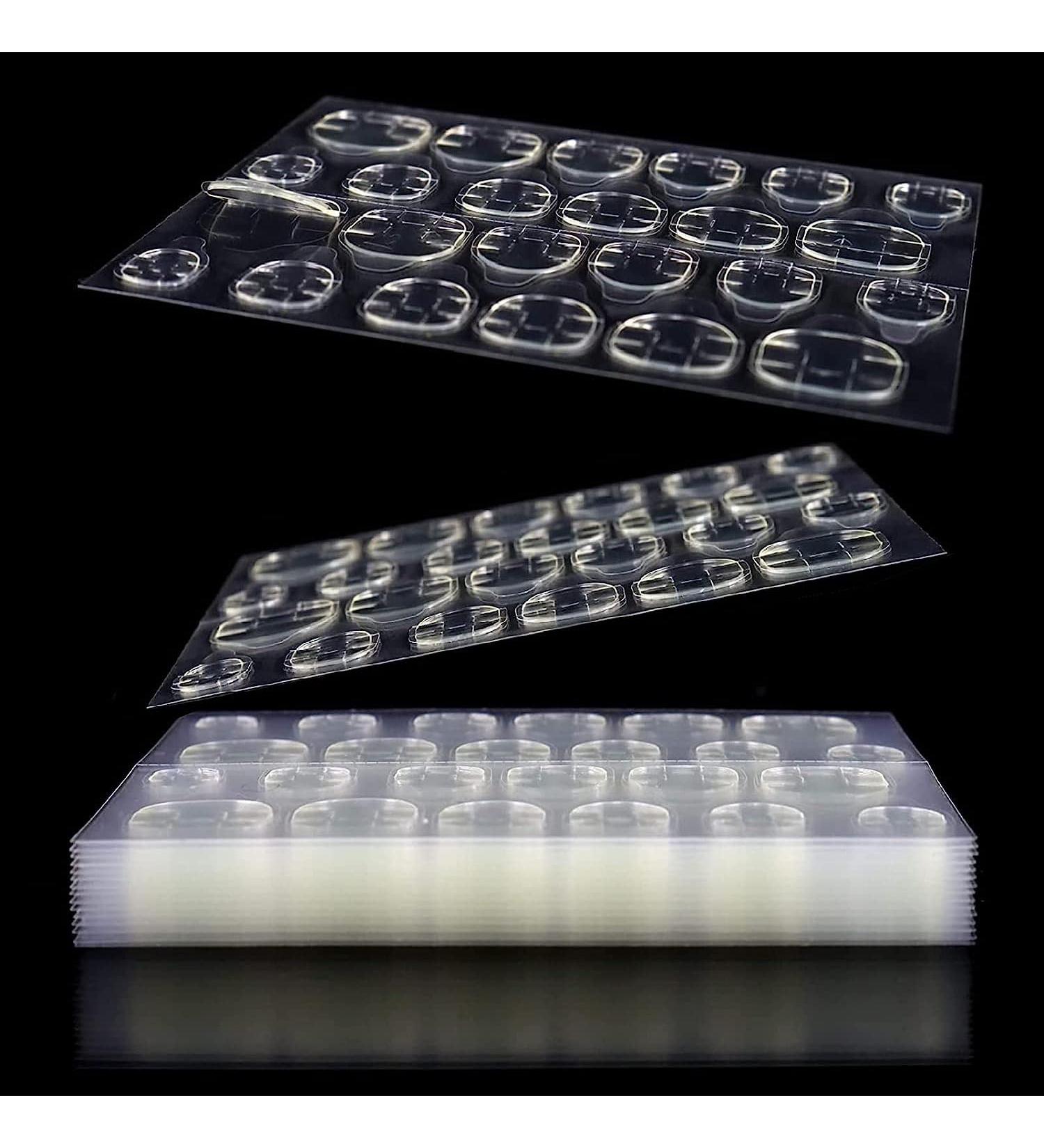 10 Sheets False Toenail Adhesive Tabs Clear Jelly Double Sided Nail Glue Sticker Waterproof Breathable Press on Nail Tips for Manicure Tools - Buy Online on GoSupps.com