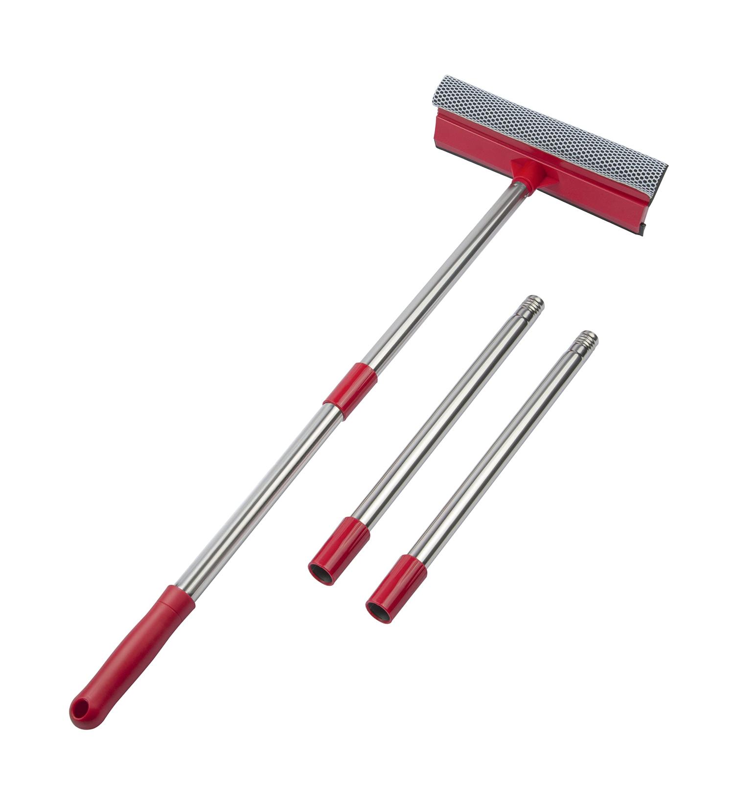 2-in-1 Window Squeegee with 55 Extension Pole | Window Cleaning Kit for Indoor/Outdoor Use | Multi-Use Glass Door & Car Windshield Cleaner - Buy Online on GoSupps.com