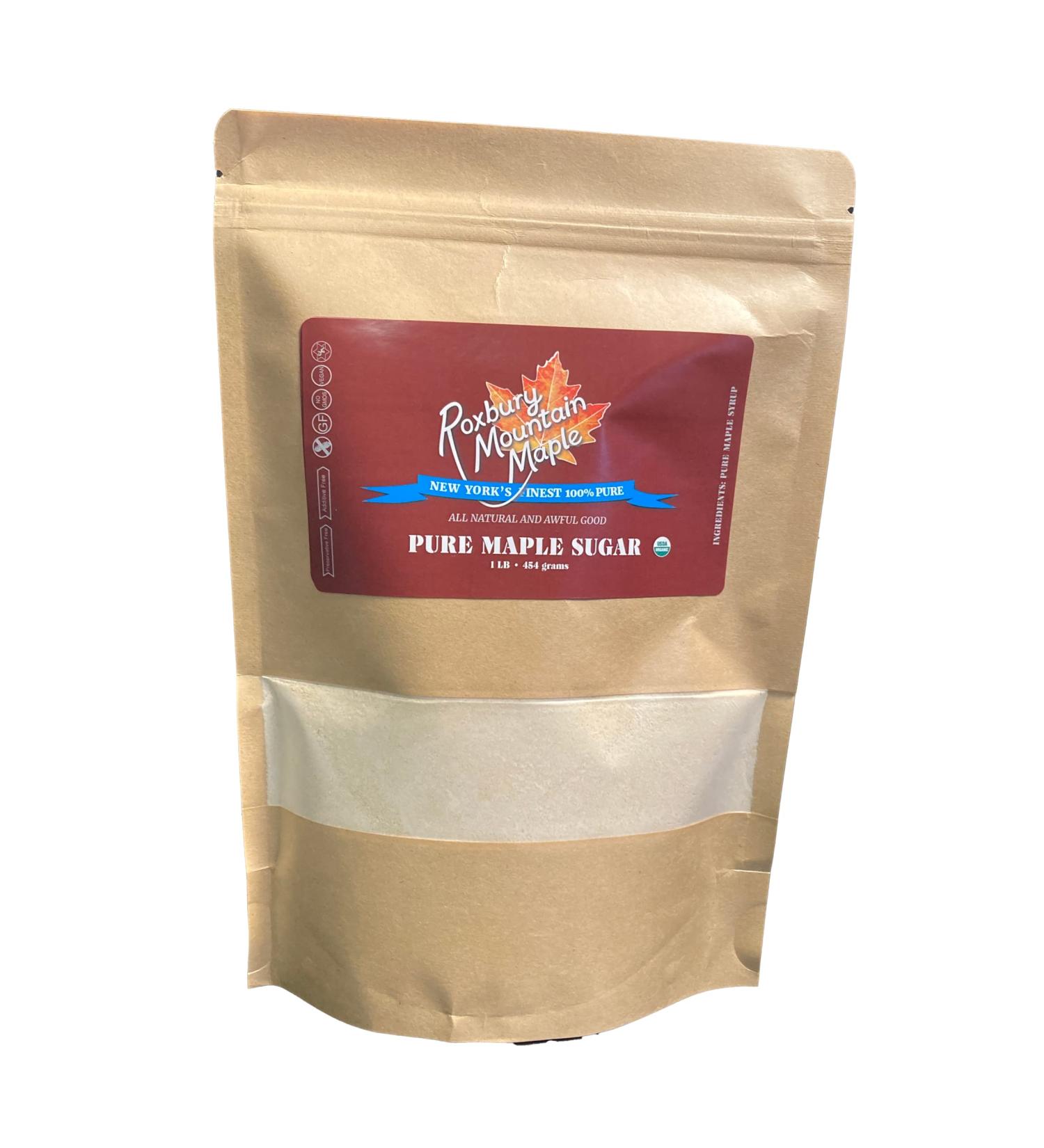 Roxbury Mountain Maple Pure Maple Sugar - 16 oz (1 lb) - Buy Online on GoSupps.com
