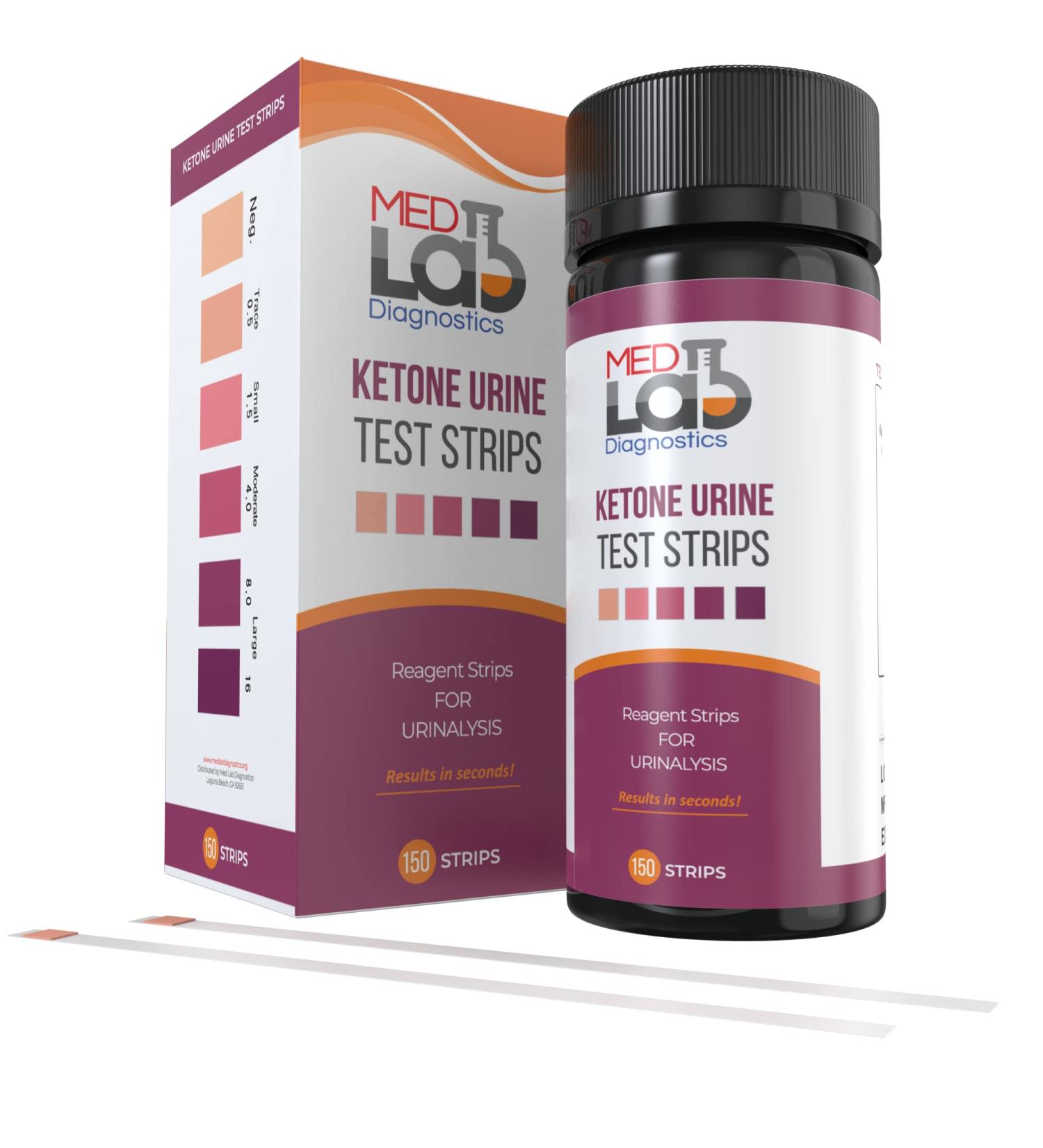 Ketone Strips for Keto Testing (150 ct) - Accurate Ketosis Urine Test Strips for Keto Paleo Atkins & Low Carb Diets | International Shipping Available - Buy Online on GoSupps.com