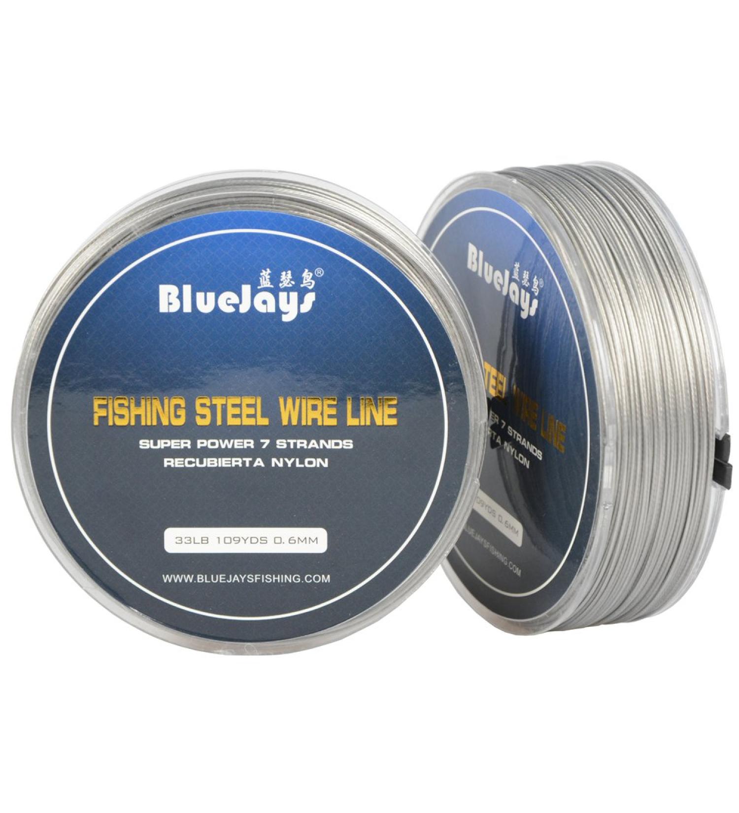 100m 33lb 0.6mm Nylon Coated Stainless Steel Fishing Leader Wire - Buy Online on GoSupps.com