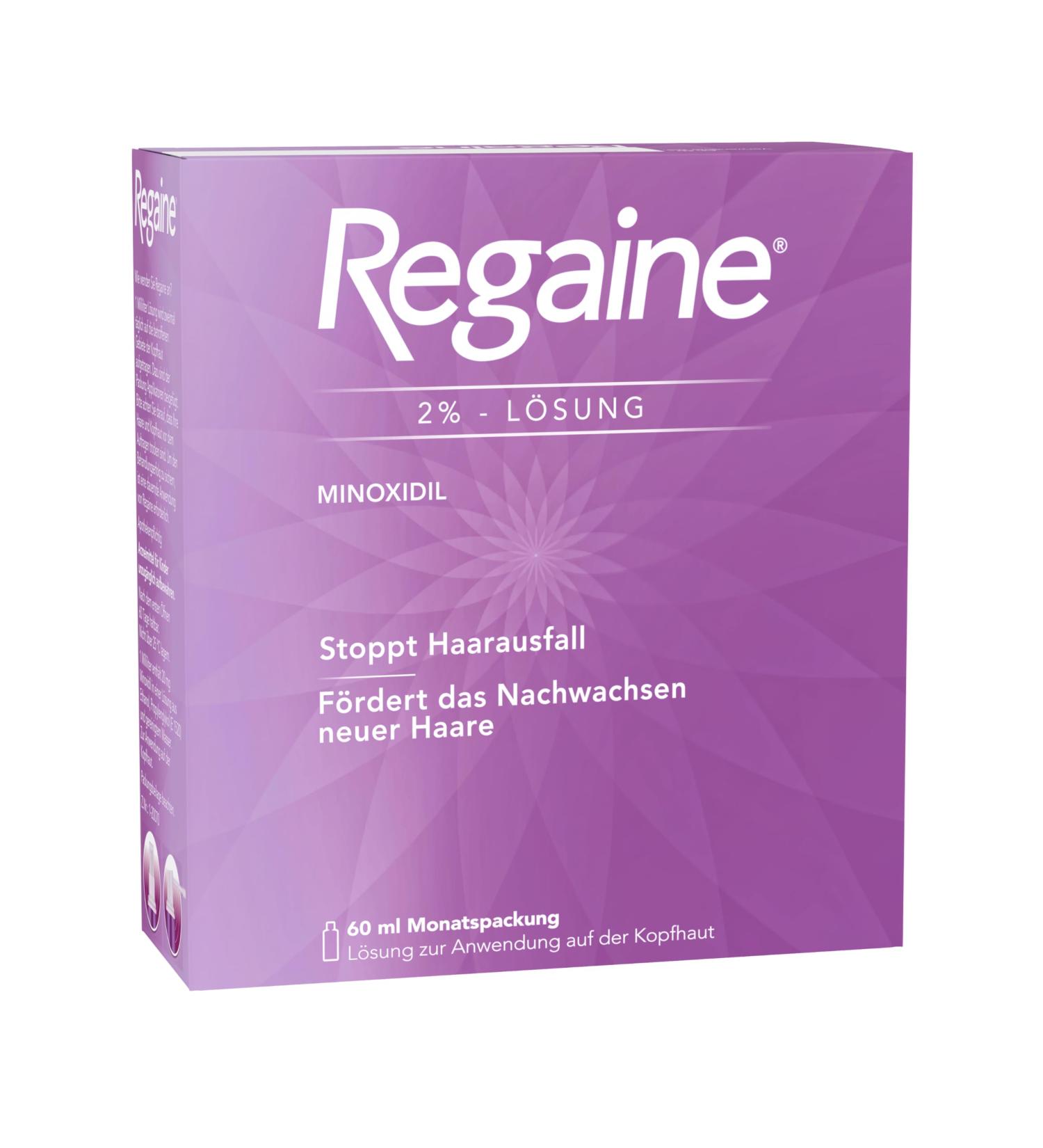 Regaine Women Solution 20 mg/ml Minoxidil for Hereditary Hair Loss | Stimulates New Hair Growth | 60ml (1 Pack) - Buy Online on GoSupps.com