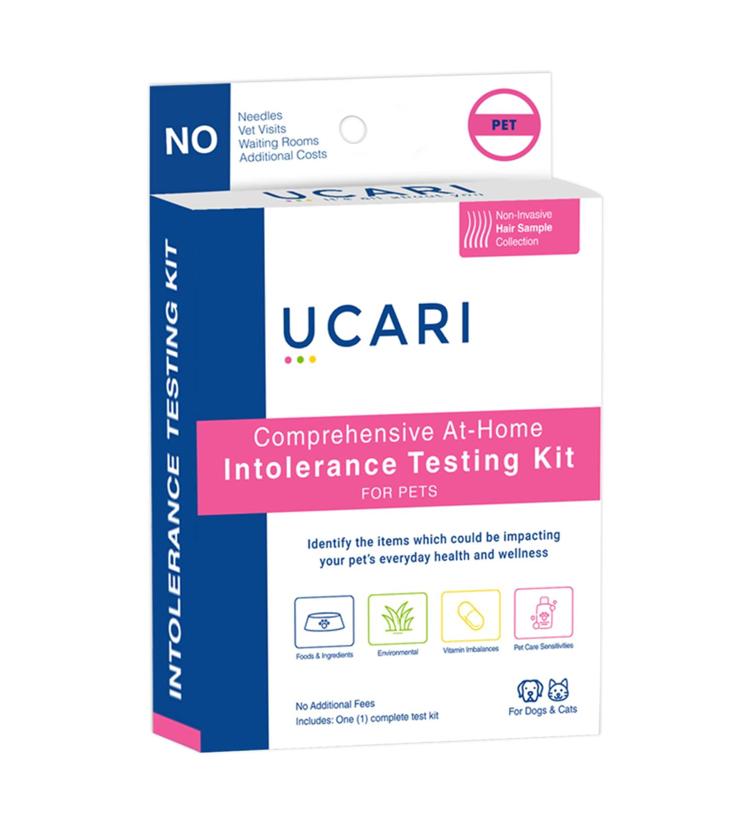 UCARI Pet Sensitivity Test Kit for Dogs & Cats | 1000+ Environmental & Food Intolerance Screening | Bioresonance Health Testing | Fast Results - Buy Online on GoSupps.com