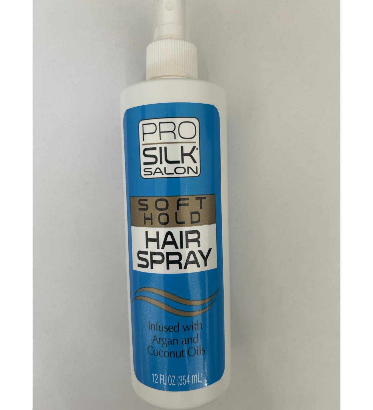 Pro Silky Salon Infused with Argan and Coconut Oils Hair Spray 12 fl oz