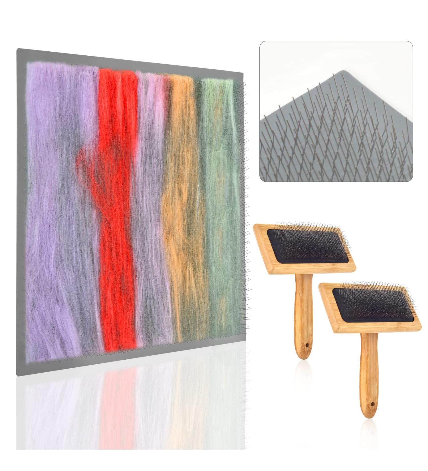9.8 X 9.8 Inch Blending Board & Needle Felting Tools Set - Wool Carders & Cloth for Needle Felting Supplies - Buy Online on GoSupps.com