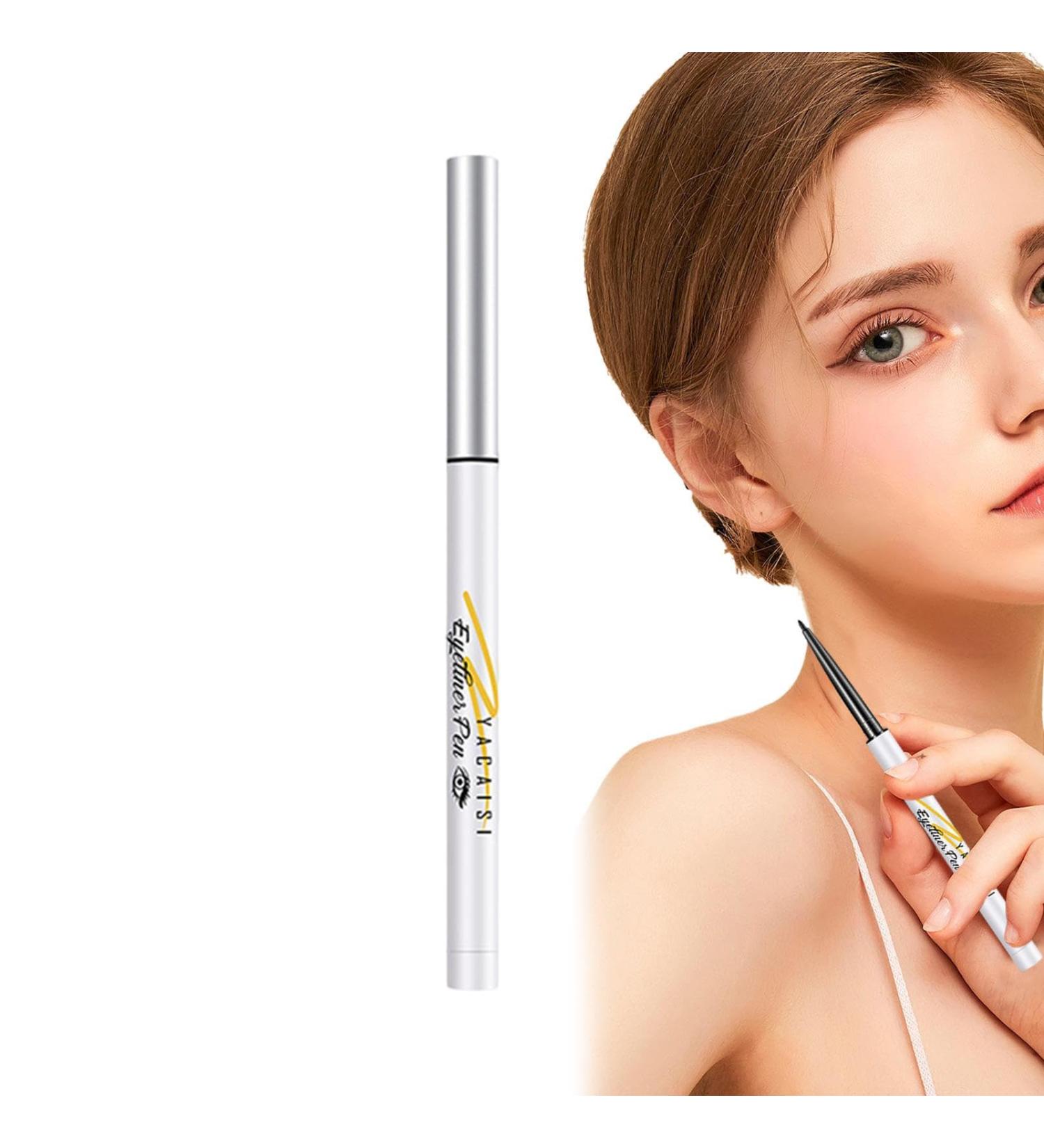 Eyeliner Pencil Waterproof Eyeliner Pencil | Pencil Eyeliner Highly Pigmented Stay Eye Makeup Waterproof Smudgeproof Longwearing Gel Eyeliner Soft Tip Rowces black - Buy Online on GoSupps.com