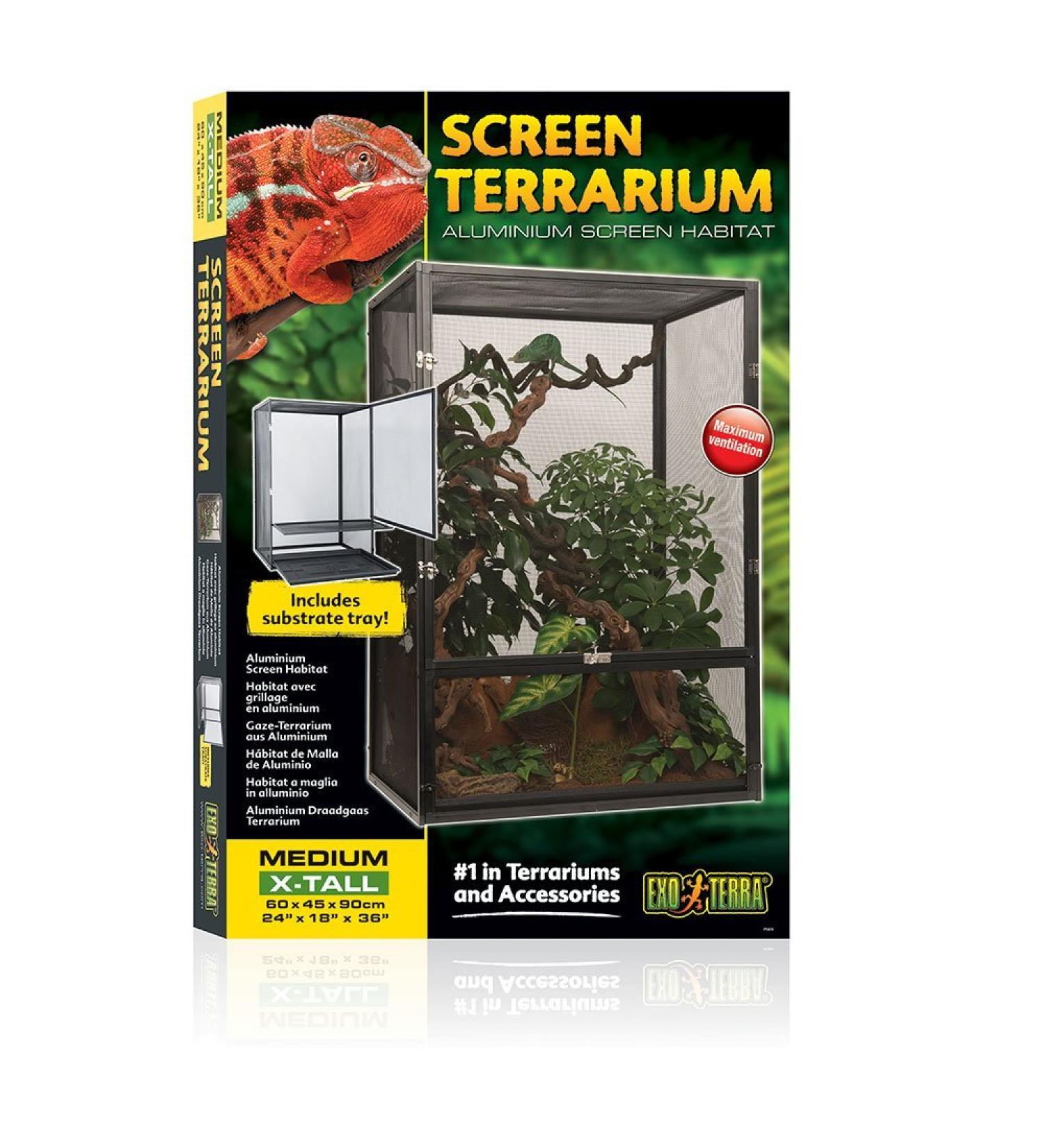 Exo Terra Screen Terrarium Medium/Extra Tall Multi Medium/Extra Tall - Buy Online on GoSupps.com