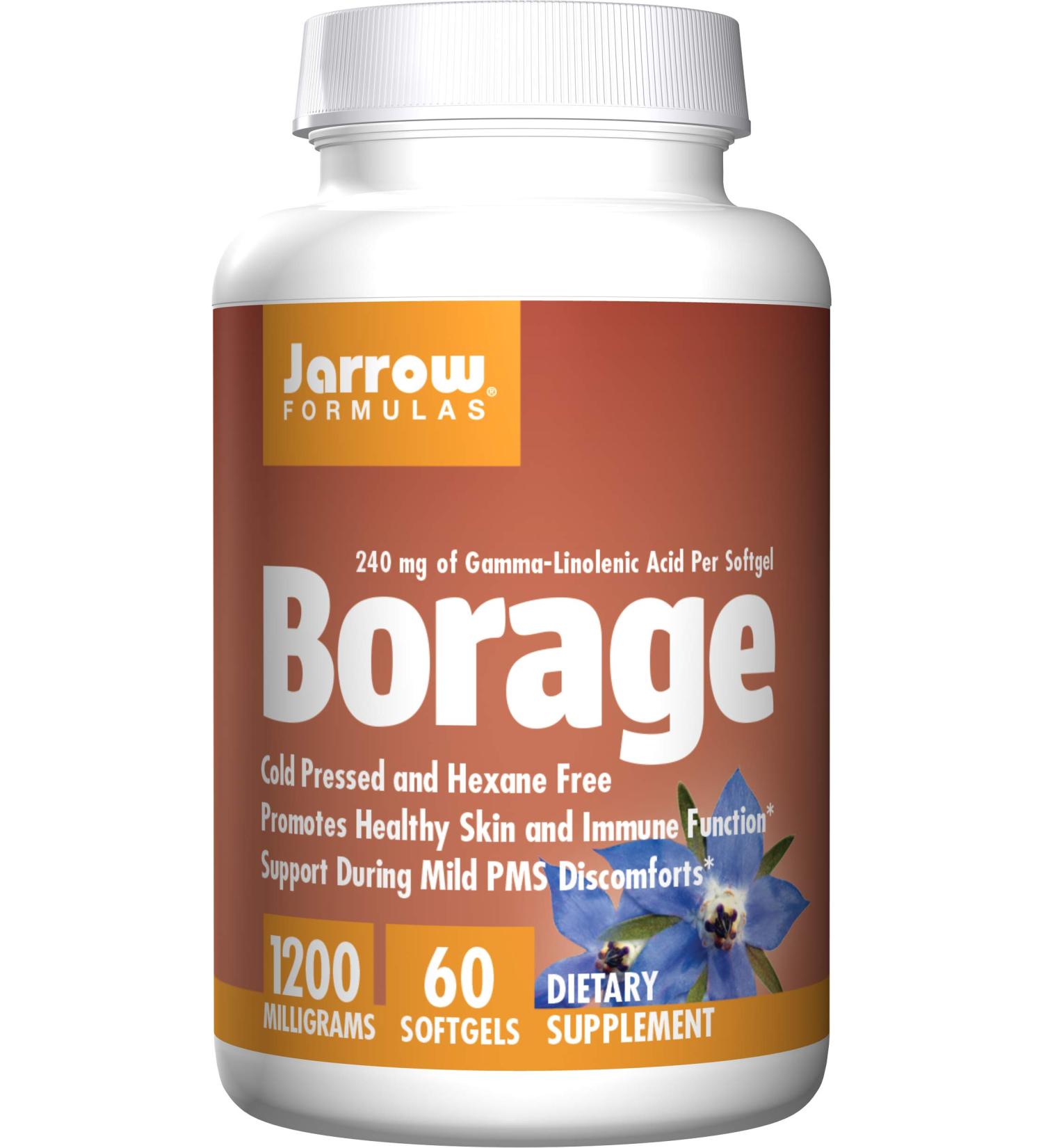 Jarrow Formulas Borage GLA-240 1200 mg 60 Softgels