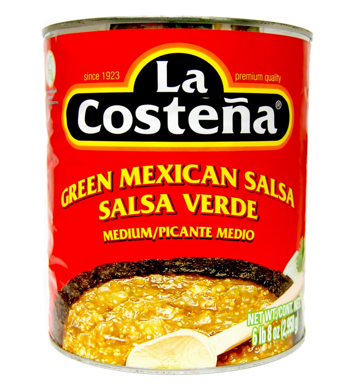 La Costena Salsa Verde 2.8kg / Mexican Tinned Salsa Verde Sauce Medium Hot Salsa Verde Dipping Sauce Large Can - Buy Online on GoSupps.com