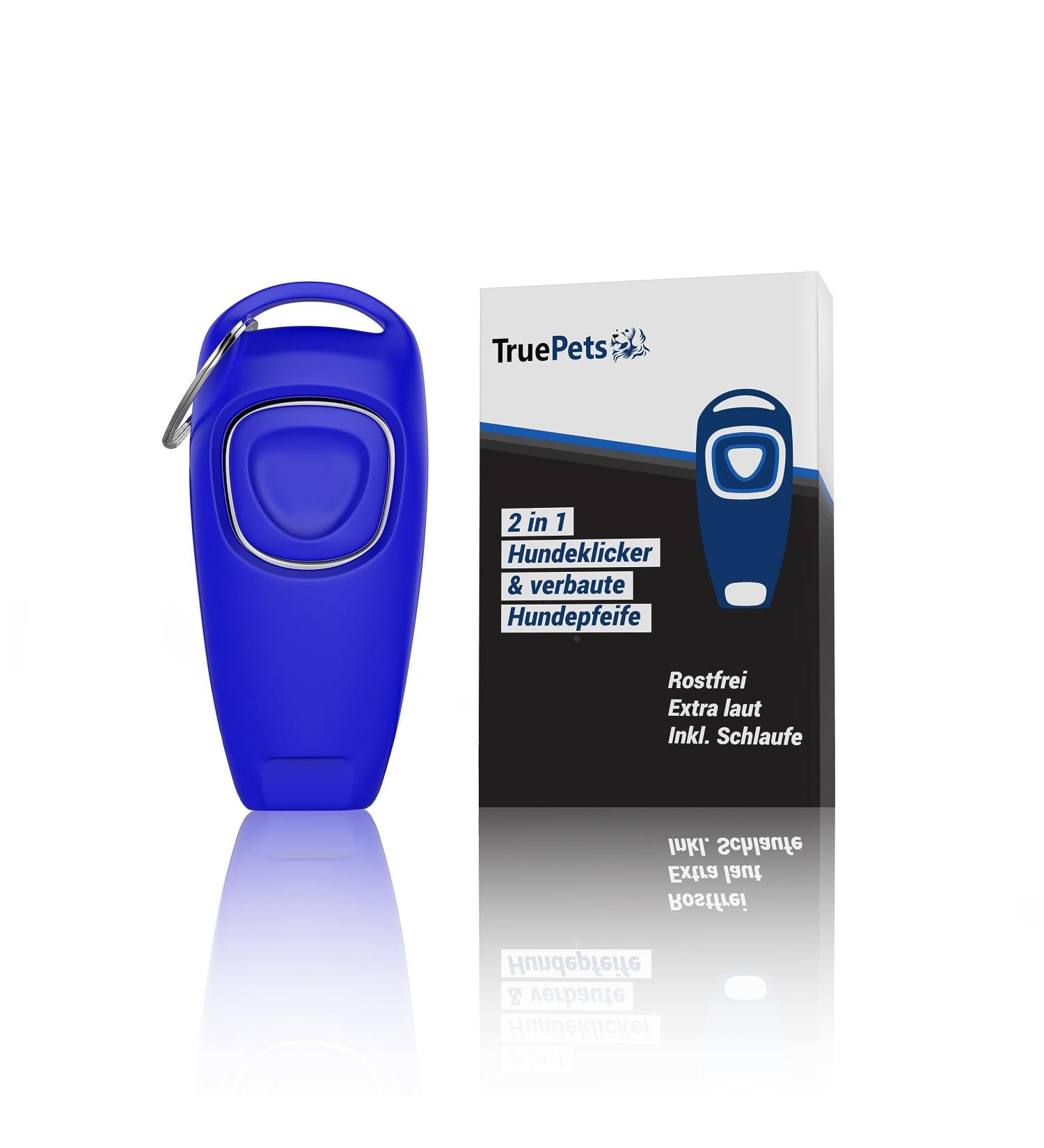 Truepets 2in1 Dog Clicker & Whistle | Effective Dog & Cat Training Clicker | Ideal for Pet Education - Buy Online on GoSupps.com