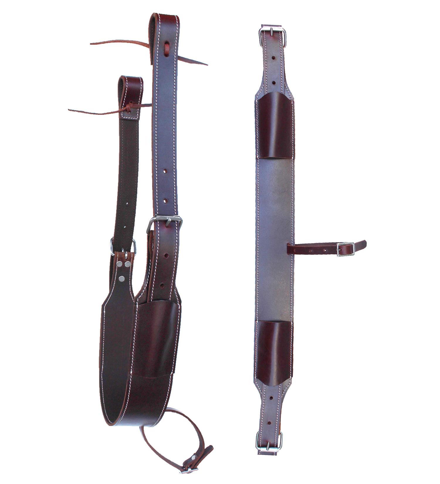 ProRider USA Challenger Western Horse Leather Rear Flank Back Saddle Cinch w/Billets 9758MG