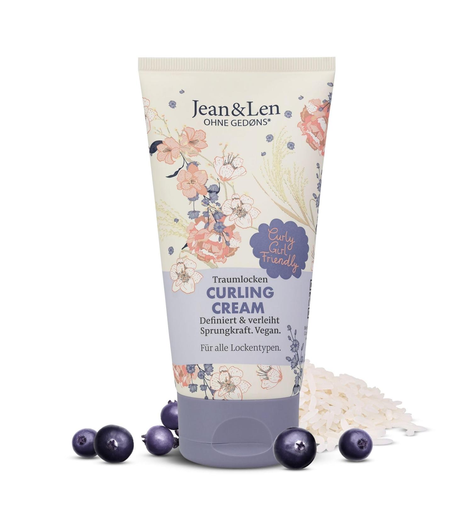 Jean & Len Traumlocken Curl Cream Rice Water & Acai Berry All Curl Types for Defined & Bouncy Curls Paraben Silicone & Sulfate Free Vegan 150 ml - Buy Online on GoSupps.com