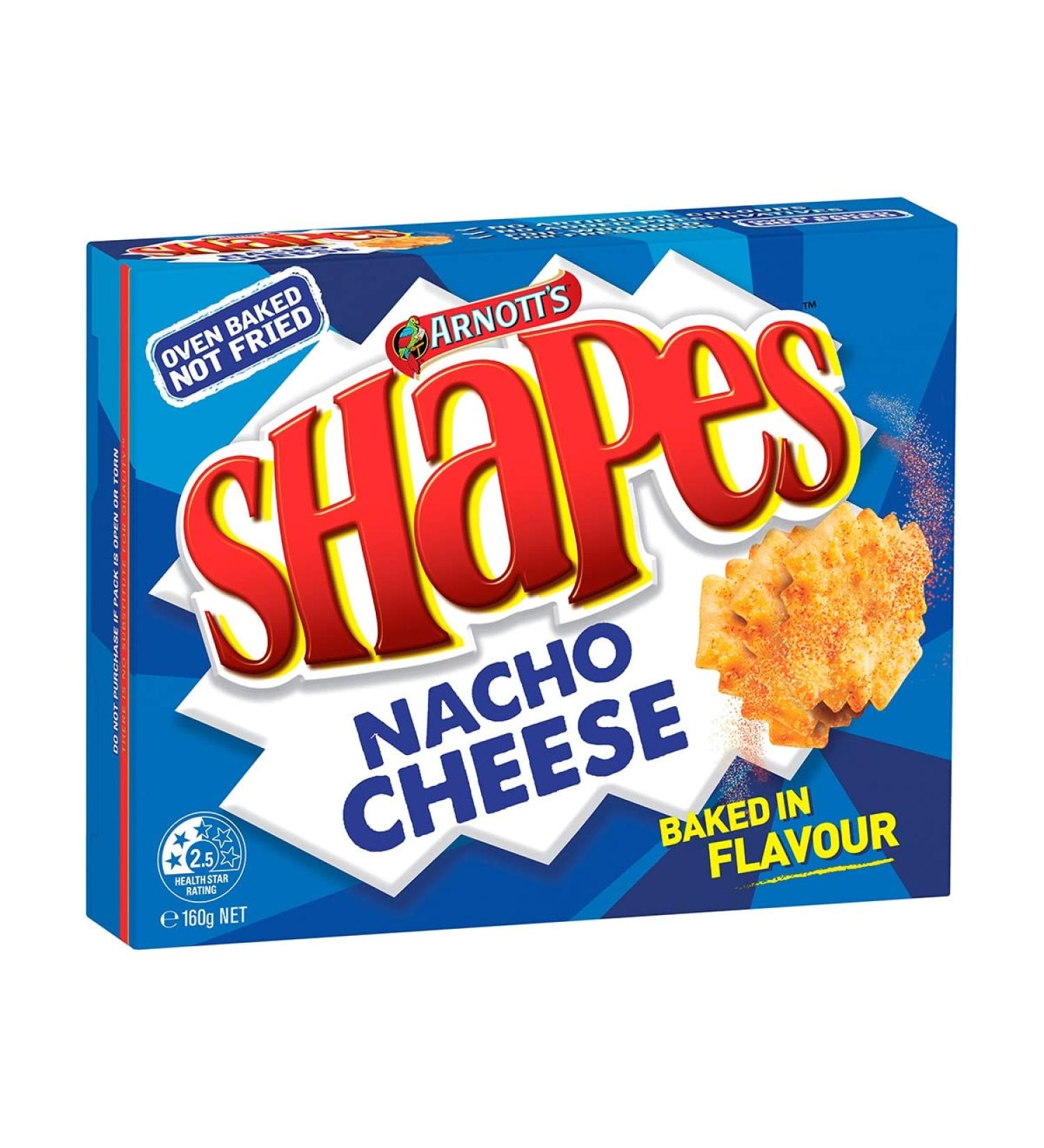 Arnotts Shape Nacho Chse 160g
