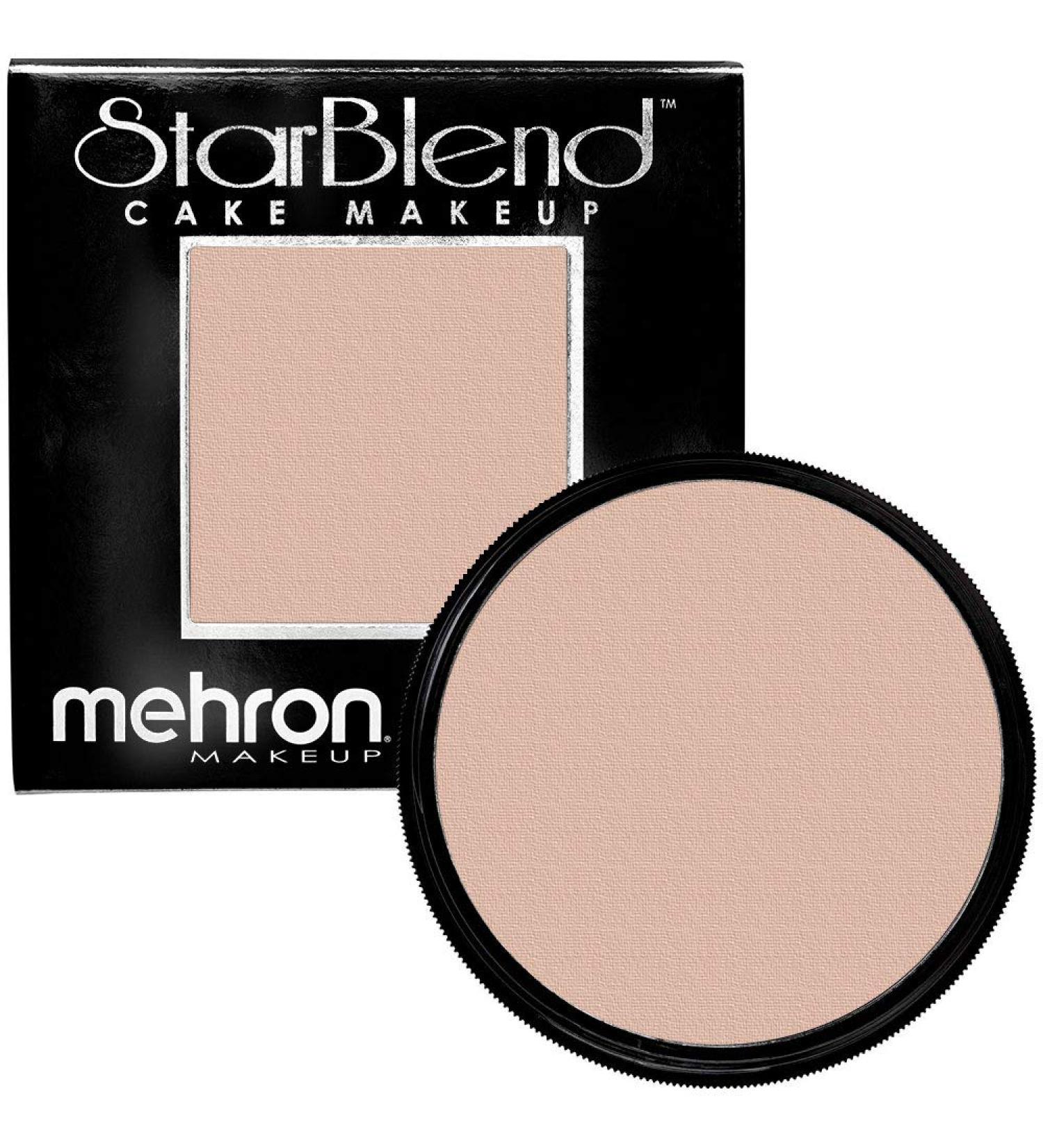Mehron Makeup StarBlend Cake 2 oz - Light Medium Olive | Long-lasting Professional Finish - Buy Online on GoSupps.com