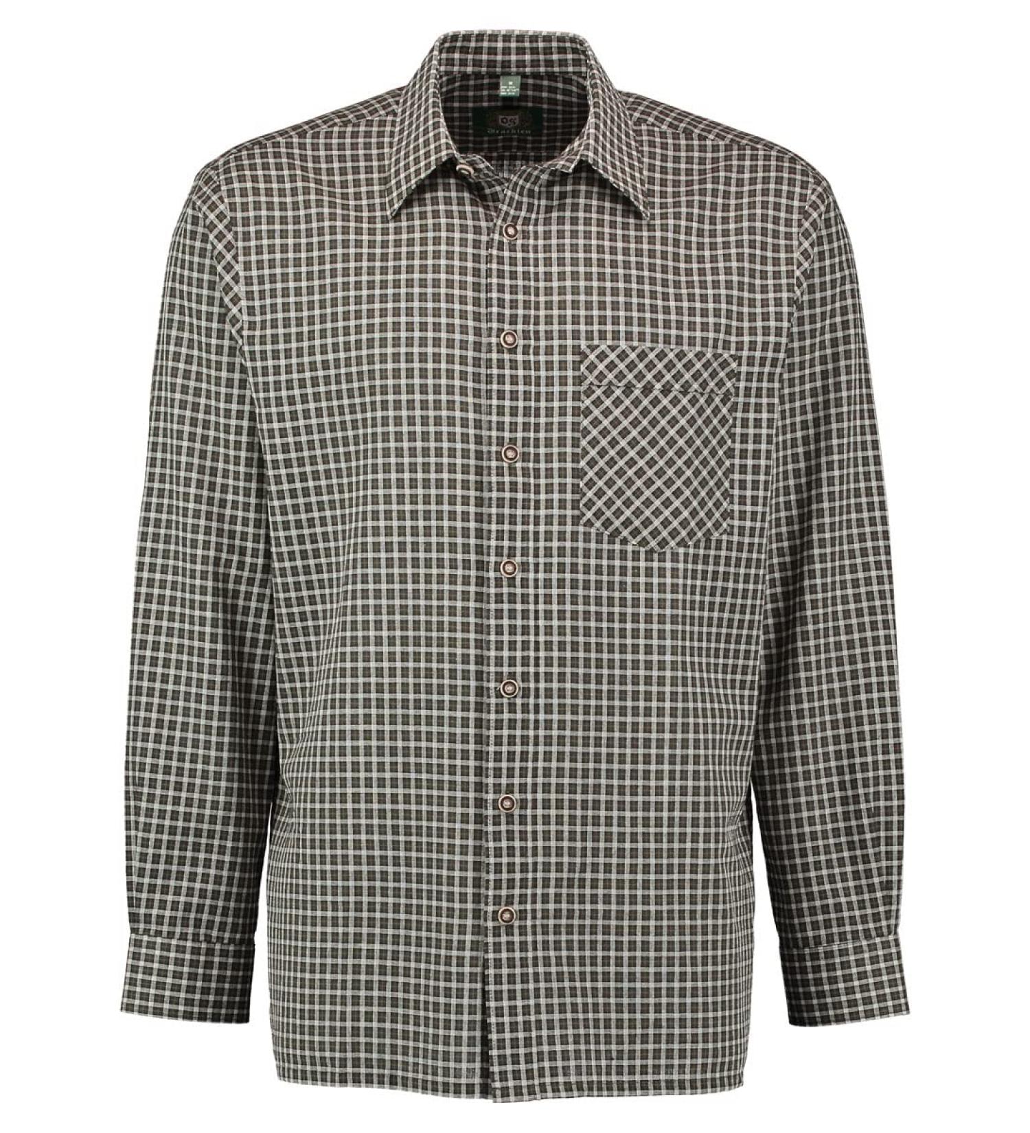 Shop OS Traditional Men's Long-Sleeved Hunting Shirt - Spemet 49-50 in Olive | International Shipping - Buy Online on GoSupps.com