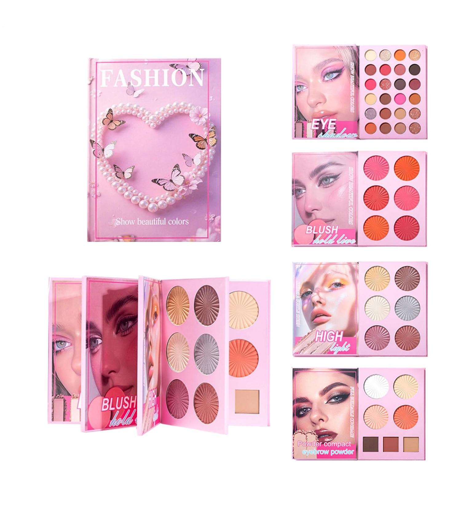 Palette de Maquillage pour Femmes Tenue Longue Imperm able 43 Couleurs - Palette de Fards Paupi res Color s Style Livre | Id ale pour Voyage Soir e Mariage F tes Filles Amies - Buy Online on GoSupps.com