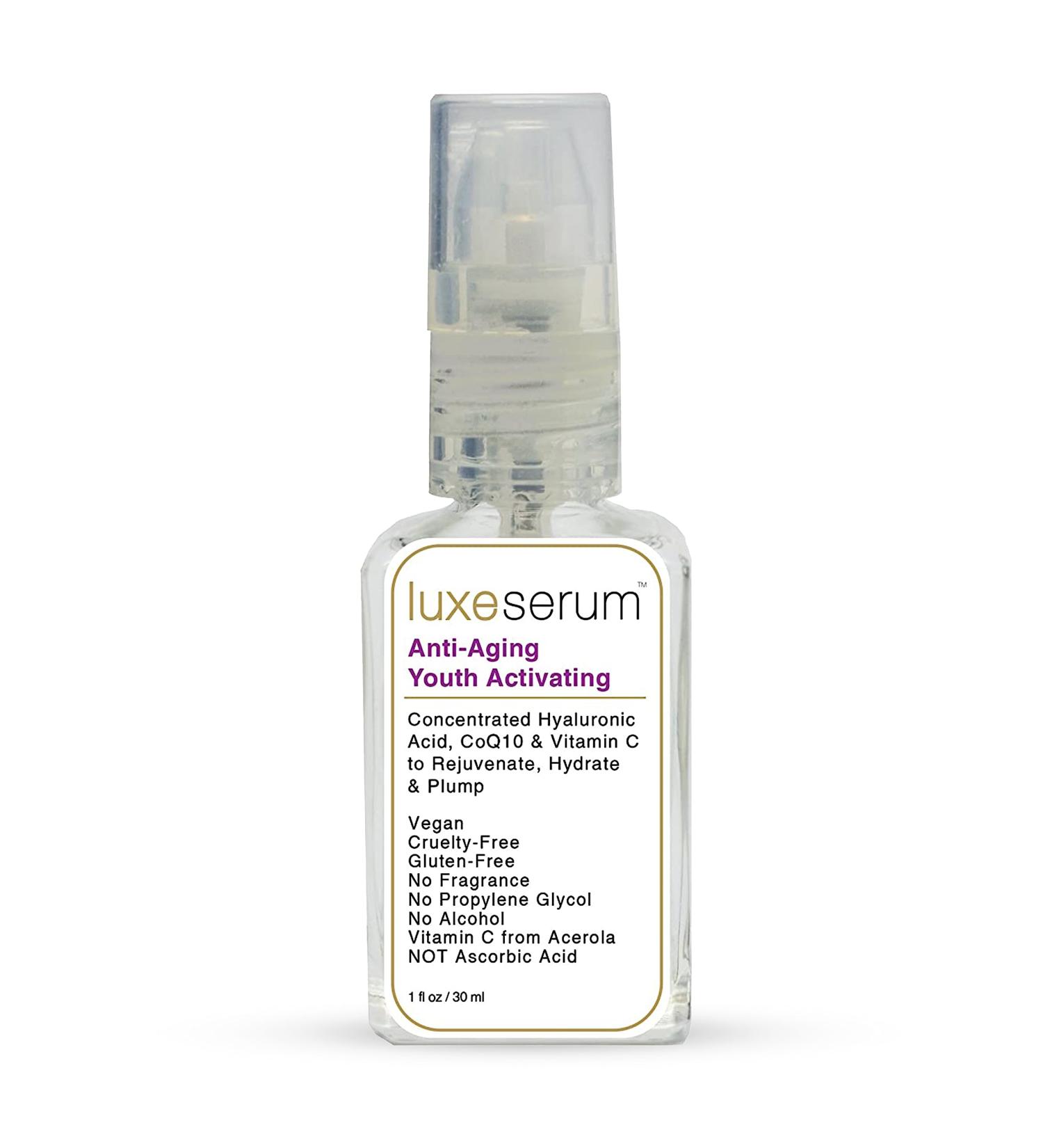 Anti Aging Youth Activating Serum with Vitamin C, Hyaluronic Acid & Peptides - Dermatologist Tested - Supports Collagen Production - Reduce Fine Lines & Wrinkles - Buy Online on GoSupps.com