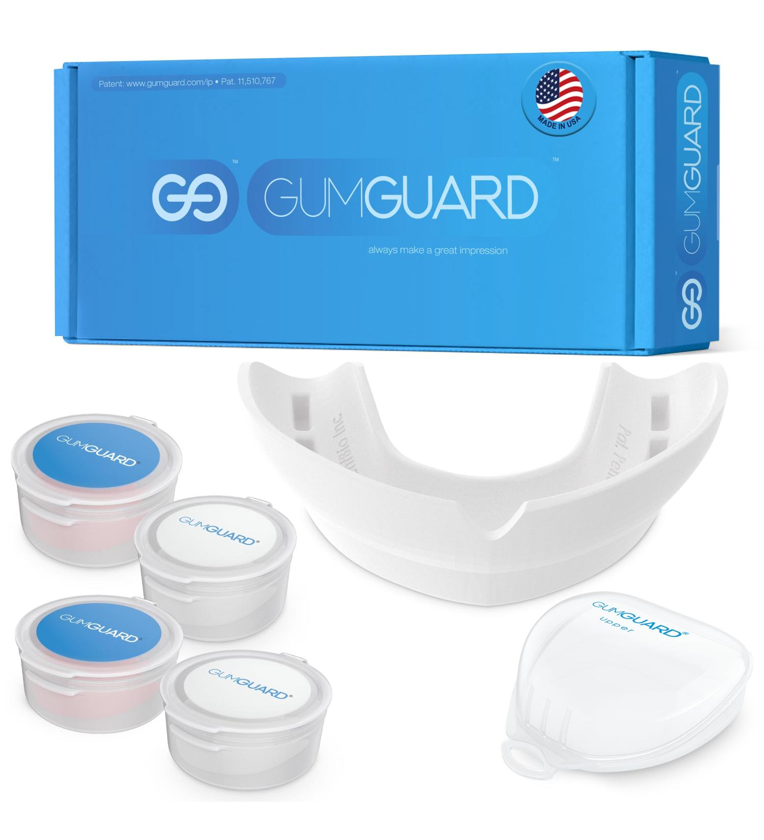 Customizable Soft Denture Mouthguard for Grinding Relief - Ideal for Denture Wearers & Implant Patients | UltraSoft Upper White Guard - Buy Online on GoSupps.com