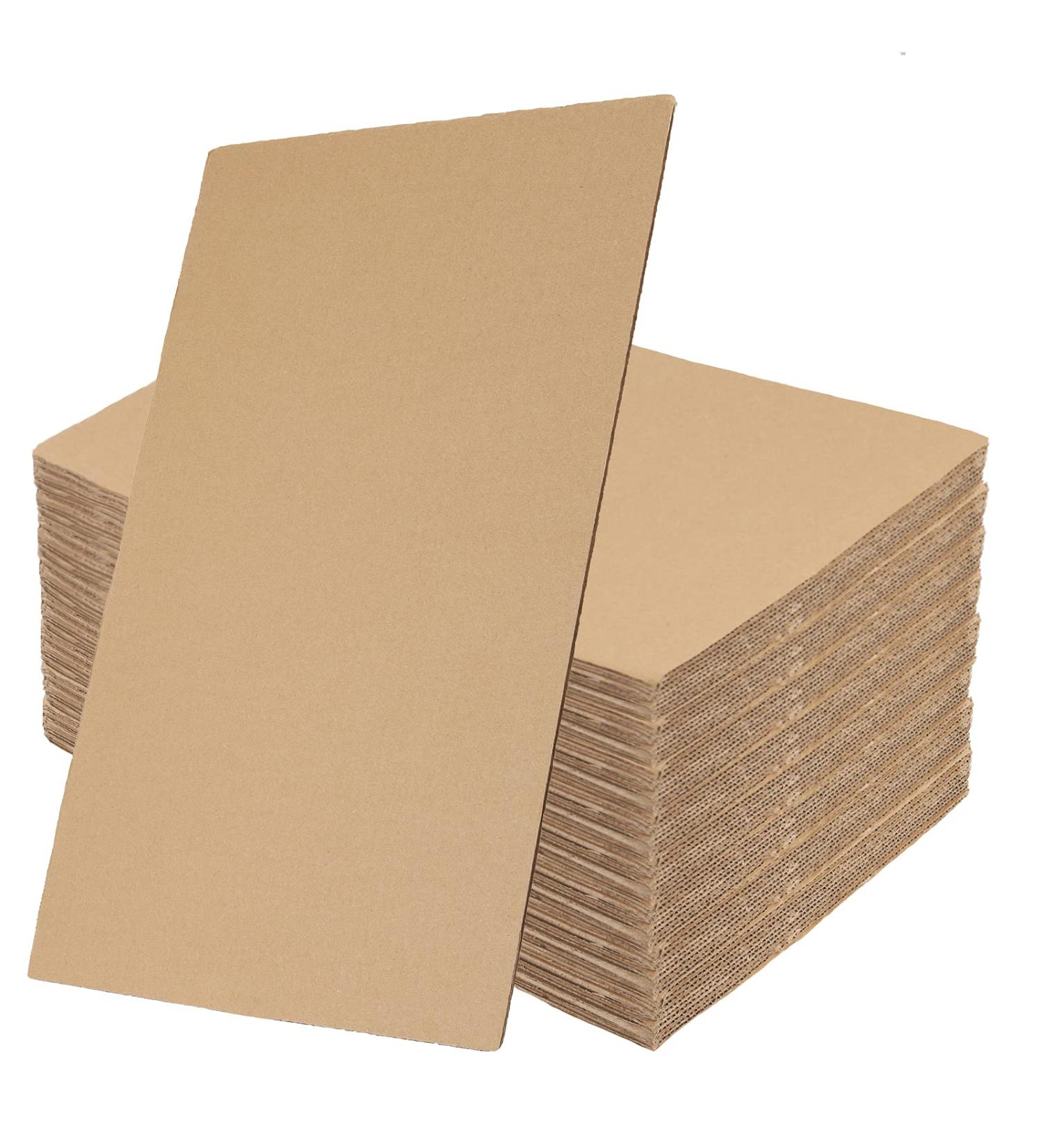 SHEUTSAN 100 Pack 8.5 x 11 Inches Chipboard Sheets Medium Weight 50 Point Chipboard  Brown Recyclable Corrugated Cardboard Pads for Albums Cover  Scrapbooking  Documents Prints Backing - Buy Online on GoSupps.com