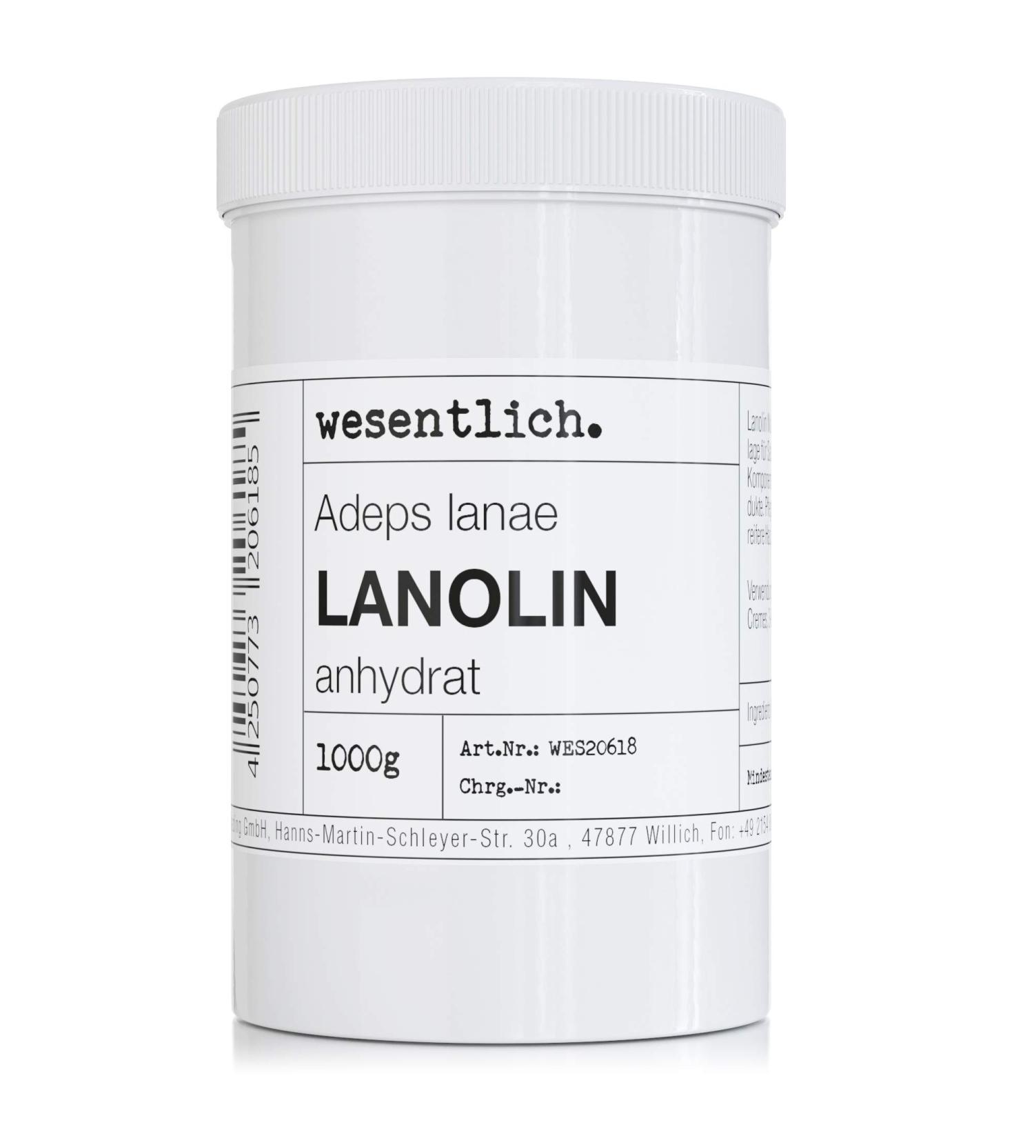 Buy Lanolin Wool Fat Anhydrate 1000g - Water-Free Wool Wax with Minimal Odor | Essential Fresh - Buy Online on GoSupps.com