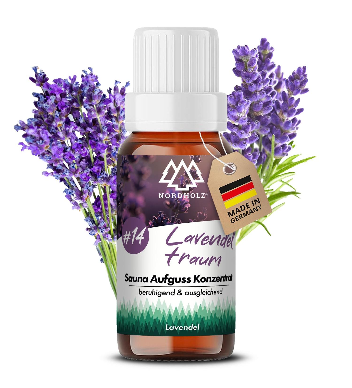 Nordholz Sauna Infusion - 48 Varieties (15ml) | Relaxing Lavender Room Fragrance | Premium Sauna Accessories #14 Lavender Dream - Buy Online on GoSupps.com