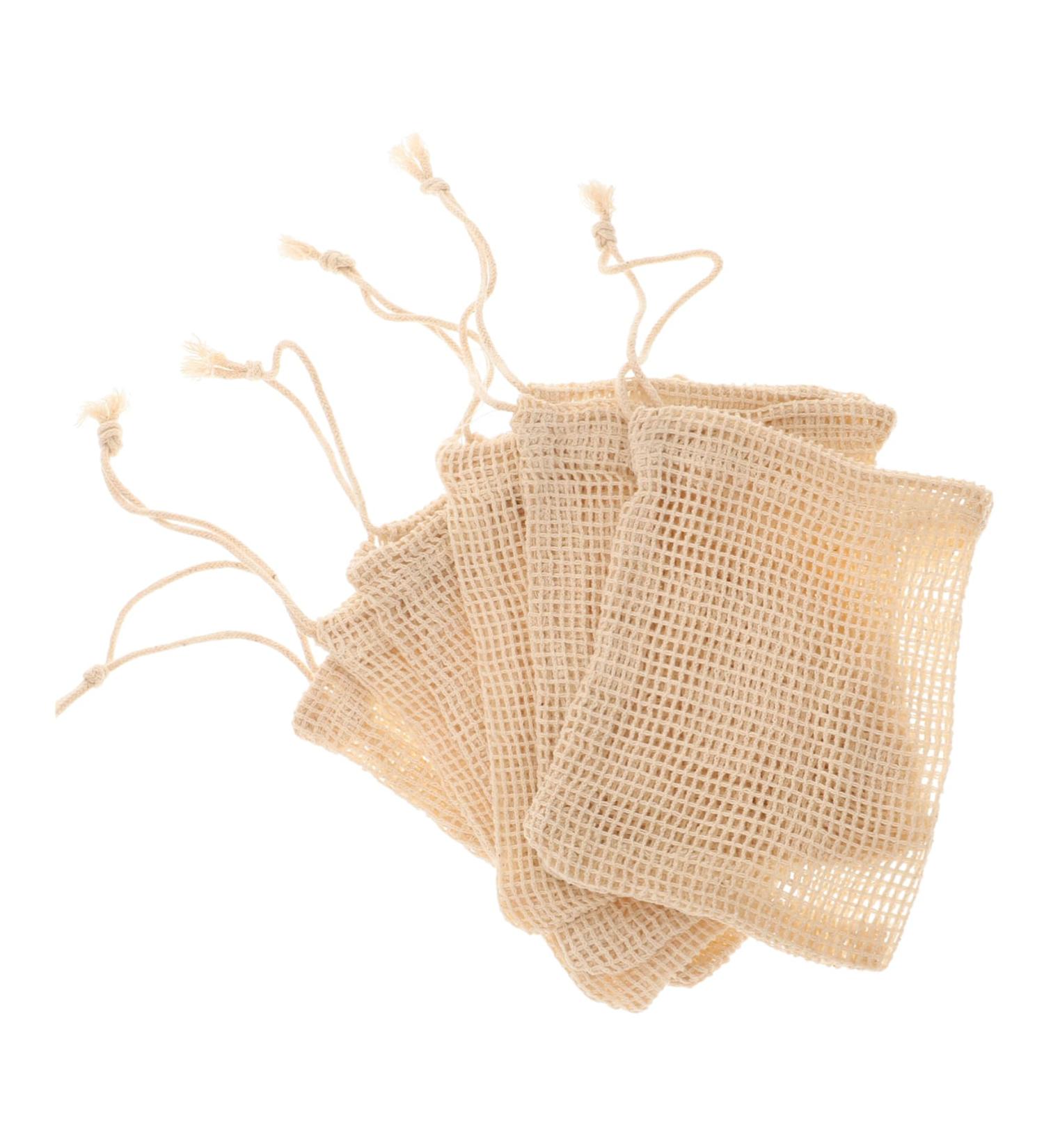 Gogogmee 6pcs Soap Soap Scrubber Pouch Soap Saver Pocket Soap Saver Sisal Beige - Buy Online on GoSupps.com