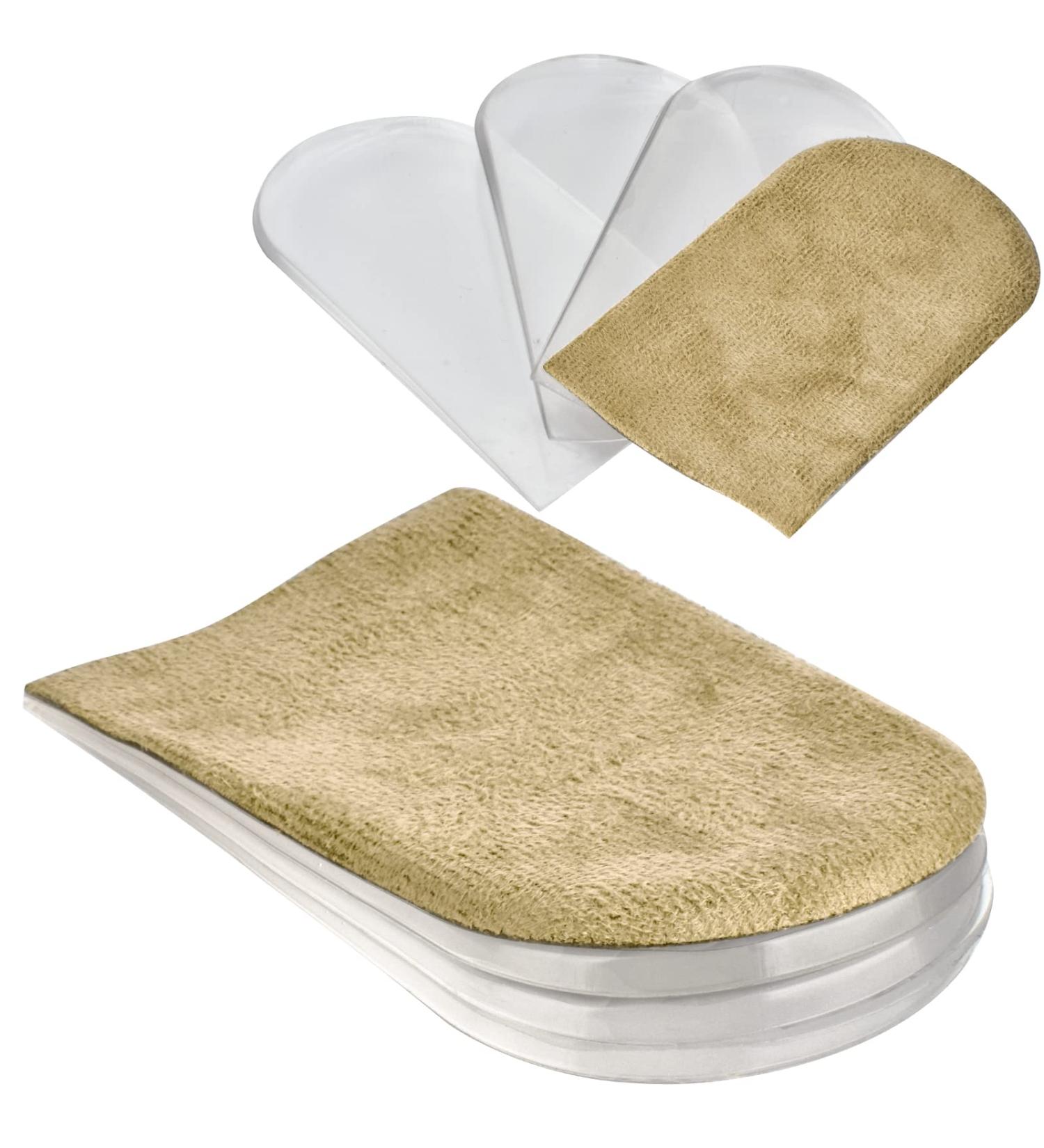 AccEncyc Adjustable Heel Lift Inserts 2 Pack - Soft Silicone Height Increase Insoles - Buy Online on GoSupps.com
