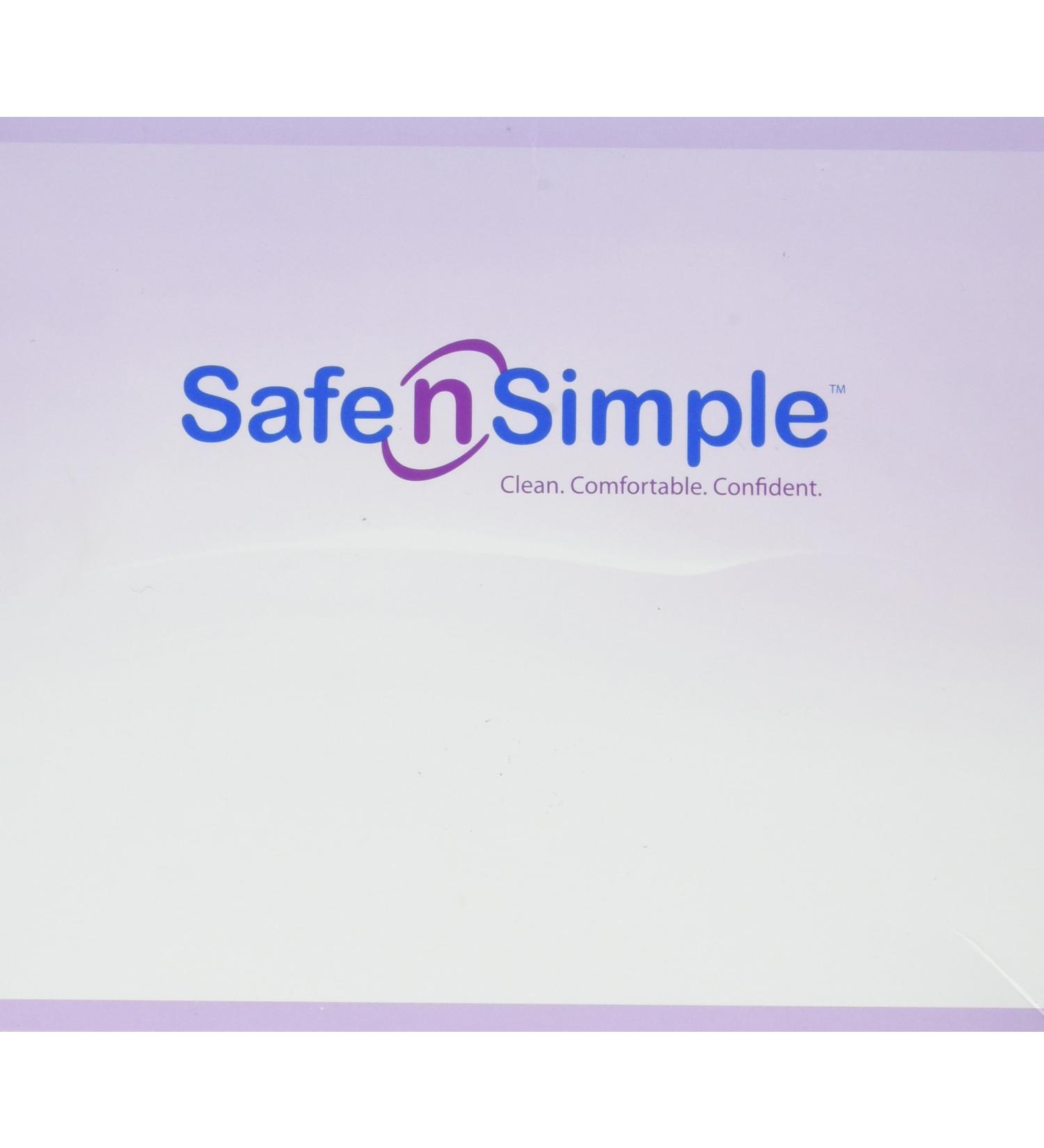 Safe n' Simple Case of Opaque One Piece Drainable (Banana Clip) 12 Inch Length Ostomy Pouch with White Mesh Comfort Panel with A Filter 10 Count