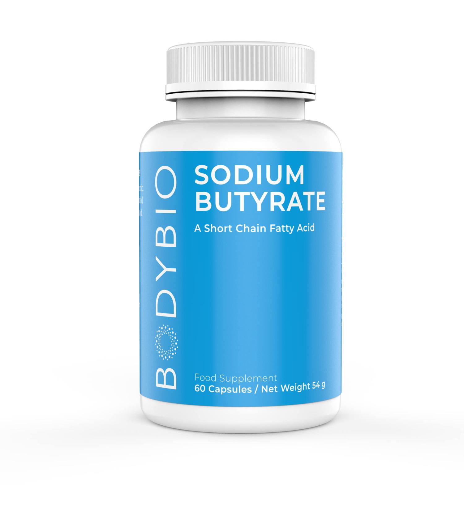 BodyBio Sodium Butyrate 60 Non-GMO Capsules for Digestive Health - Buy Online on GoSupps.com