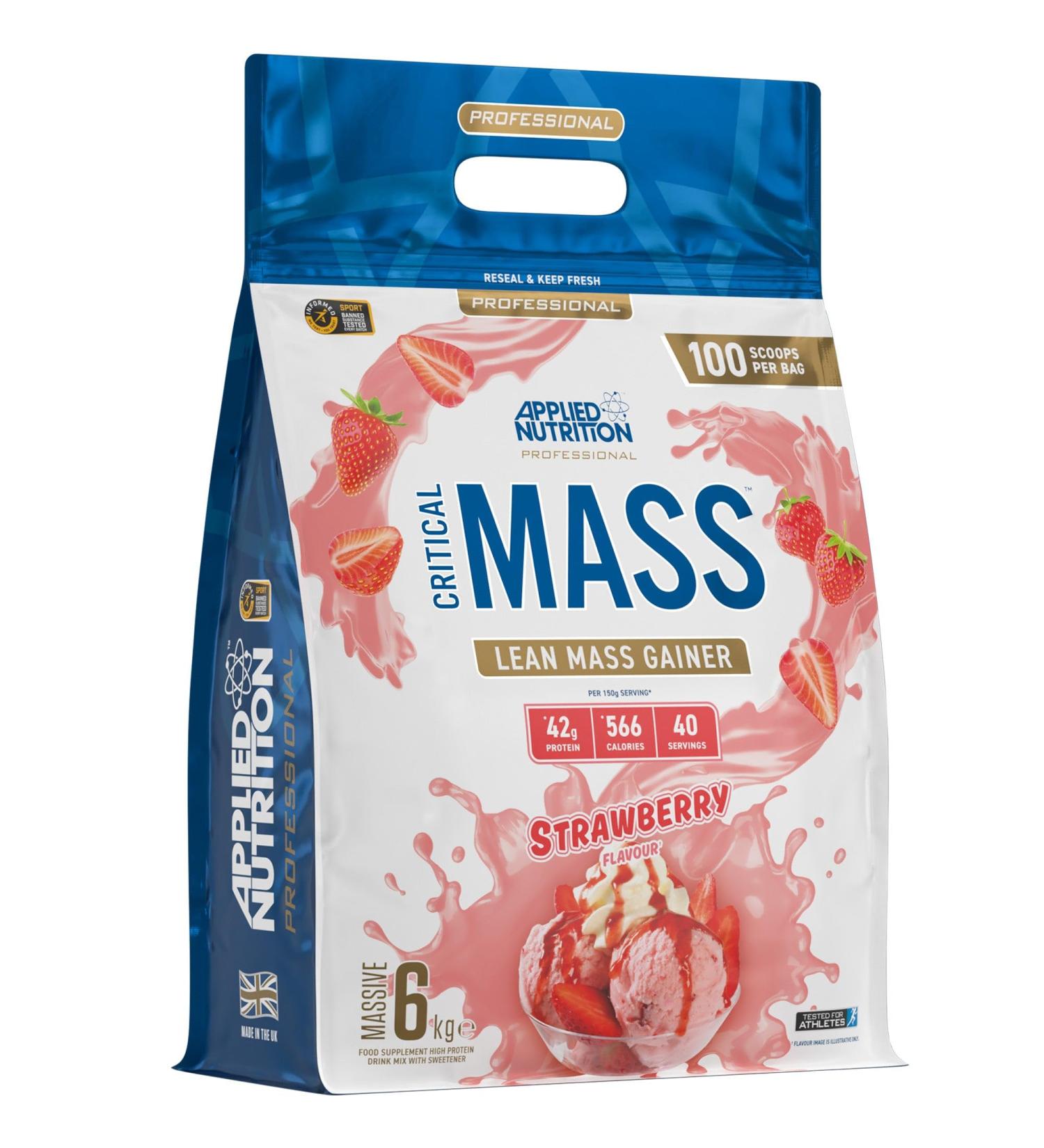 Applied Nutrition Critical Mass Professional Strawberry 6Kg - Buy Online on GoSupps.com