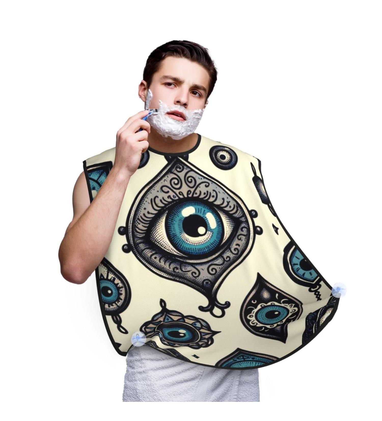 Augenstern Men's Shaving Apron | Turkish Eyes Beard Bib | Ideal Gift for Father's Day - Buy Online on GoSupps.com