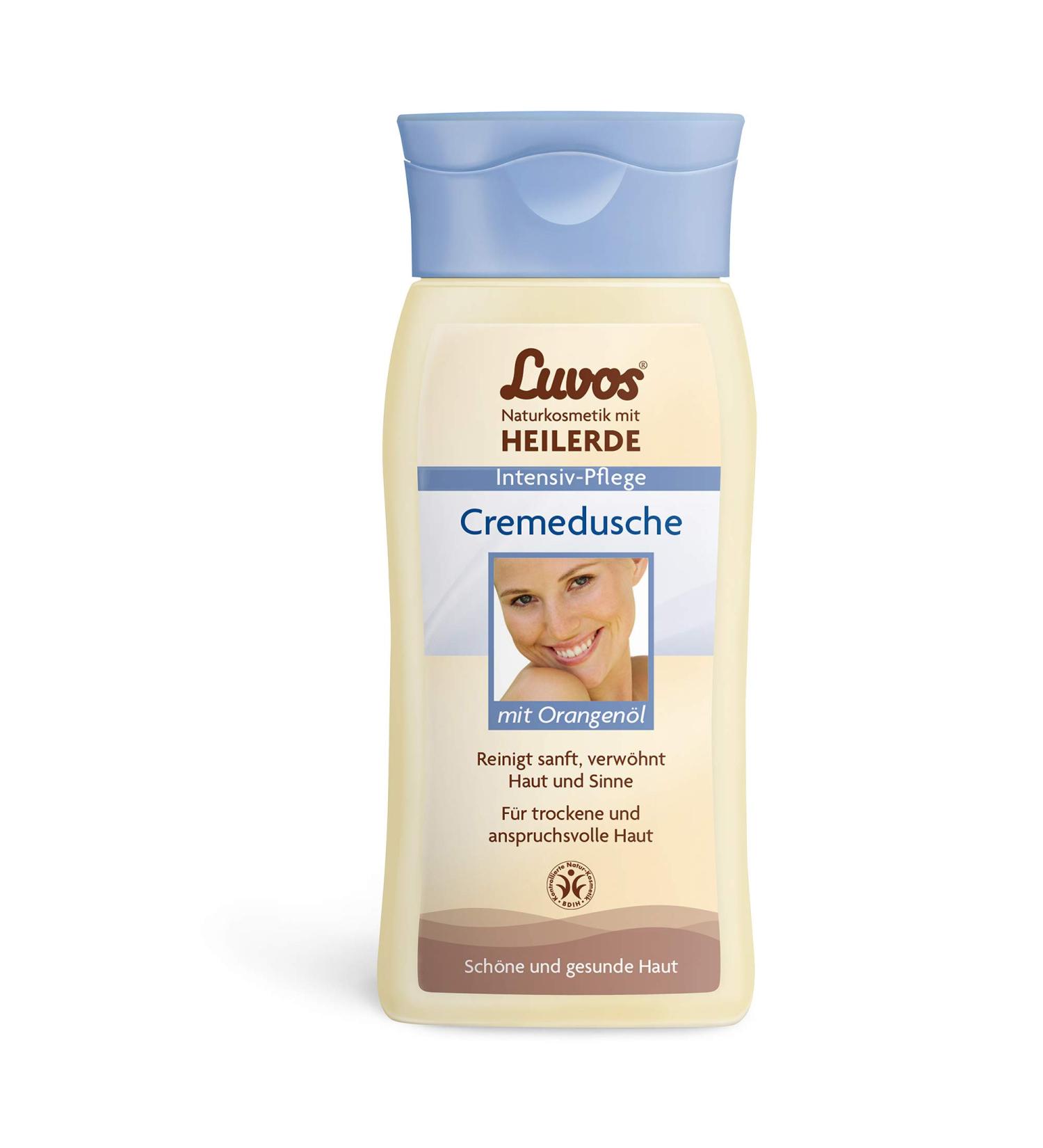 Luvos Healing Clay Intensive Care Cream Shower with Orange Oil - 200 ml Gel | Nourishing & Hydrating Skin Treatment | International Shipping Available - Buy Online on GoSupps.com