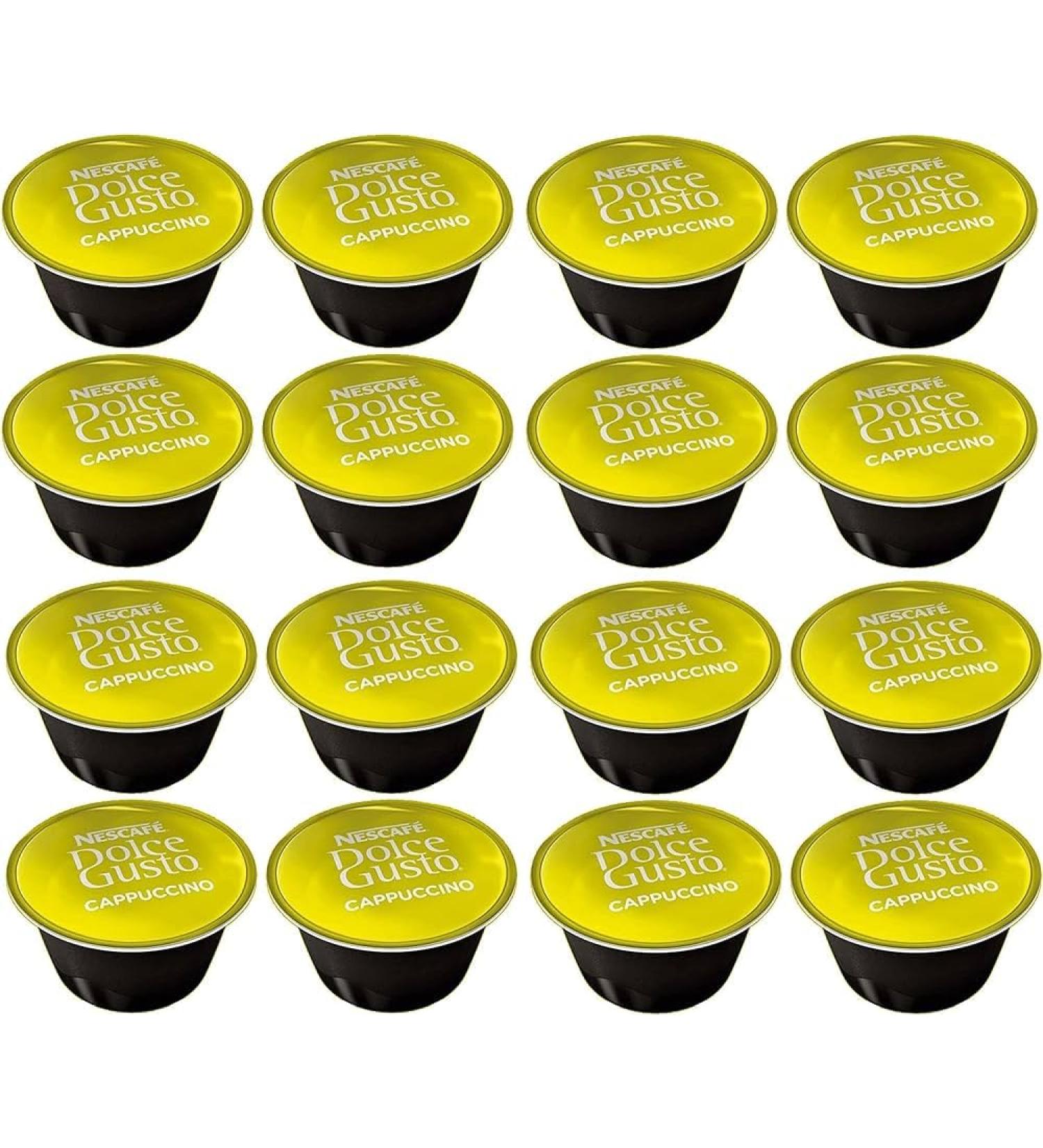Dolce Gusto 50 x Cappuccino Coffee Pods Only (NO MILK PODS) Sold Loose - Buy Online on GoSupps.com