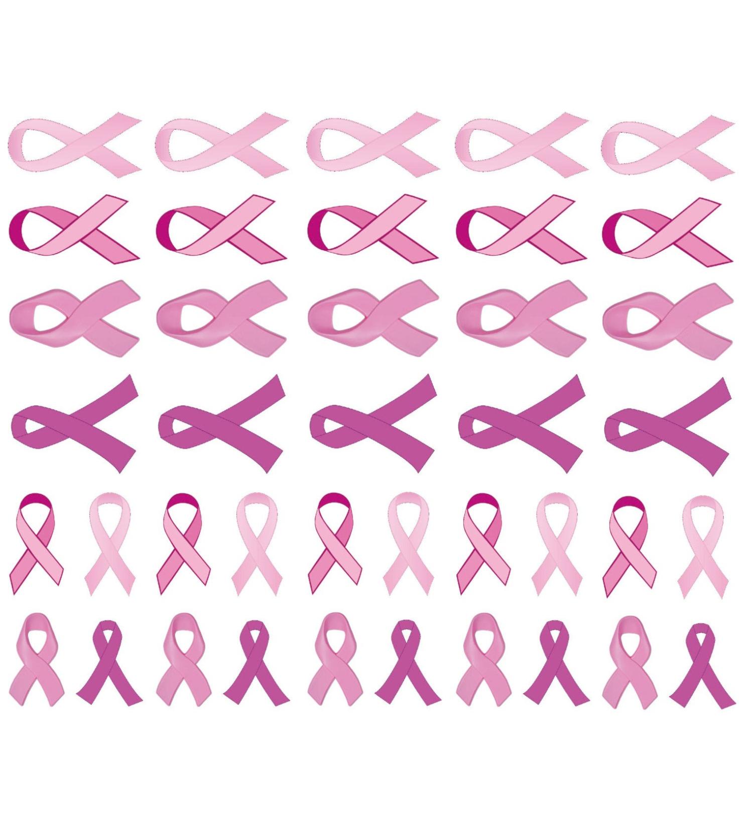 40 Pink Ribbon Temporary Tattoos: Breast Cancer Awareness Tattoo (5 Sheets) 5 Count (Pack of 1)