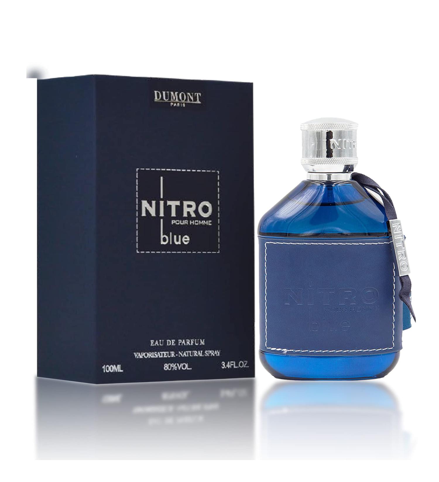 Dumont NITRO BLUE - 3.4oz - Eau De Parfum - Men s Perfume with Fruity Floral Woody & Masculine Fragrance - Long Lasting Cologne Mist & Body Spray - for Him - Buy Online on GoSupps.com