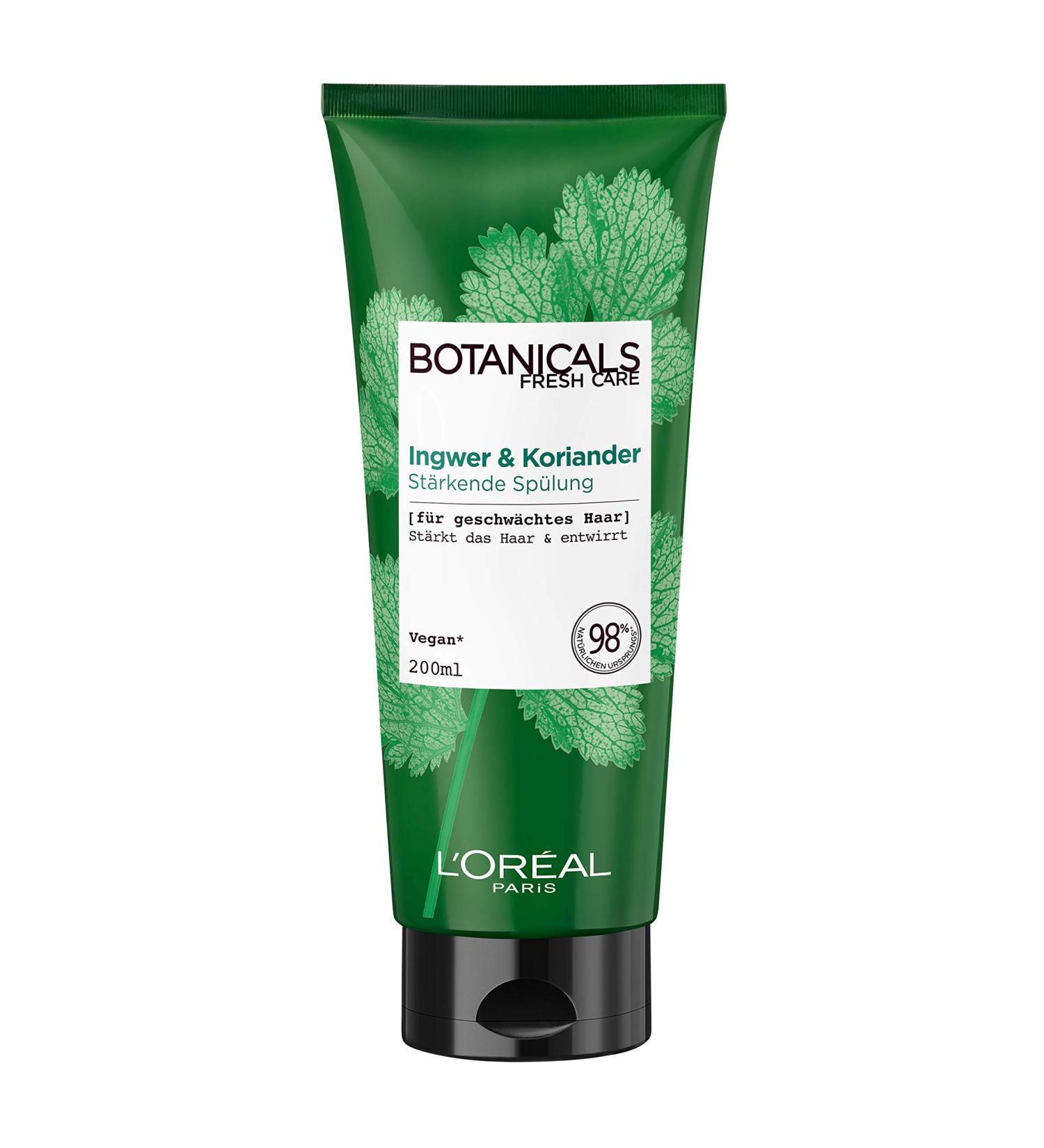 Vegan Botanical Strengthening Conditioner - Sulfate & Paraben-Free for Weakened Hair Ginger & Coriander 200 ml | Natural Cosmetics - Buy Online on GoSupps.com