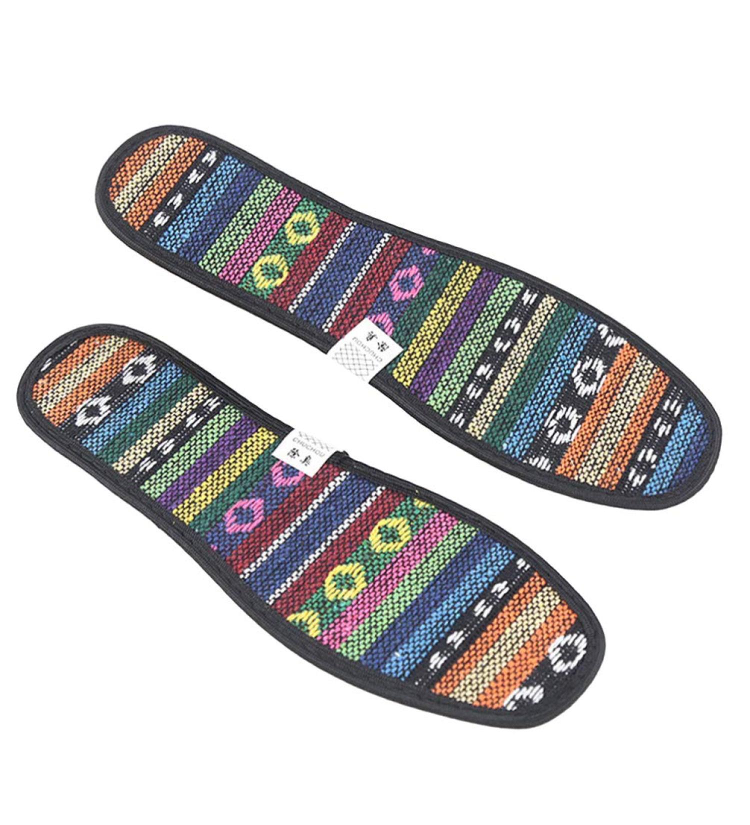 Shop Cotton Shoe Inserts - Bamboo Charcoal Insoles 3 Pairs Hand Embroidered Breathable & Cutable - Perfect Fit Size 38 for Comfort & Support - Buy Online on GoSupps.com