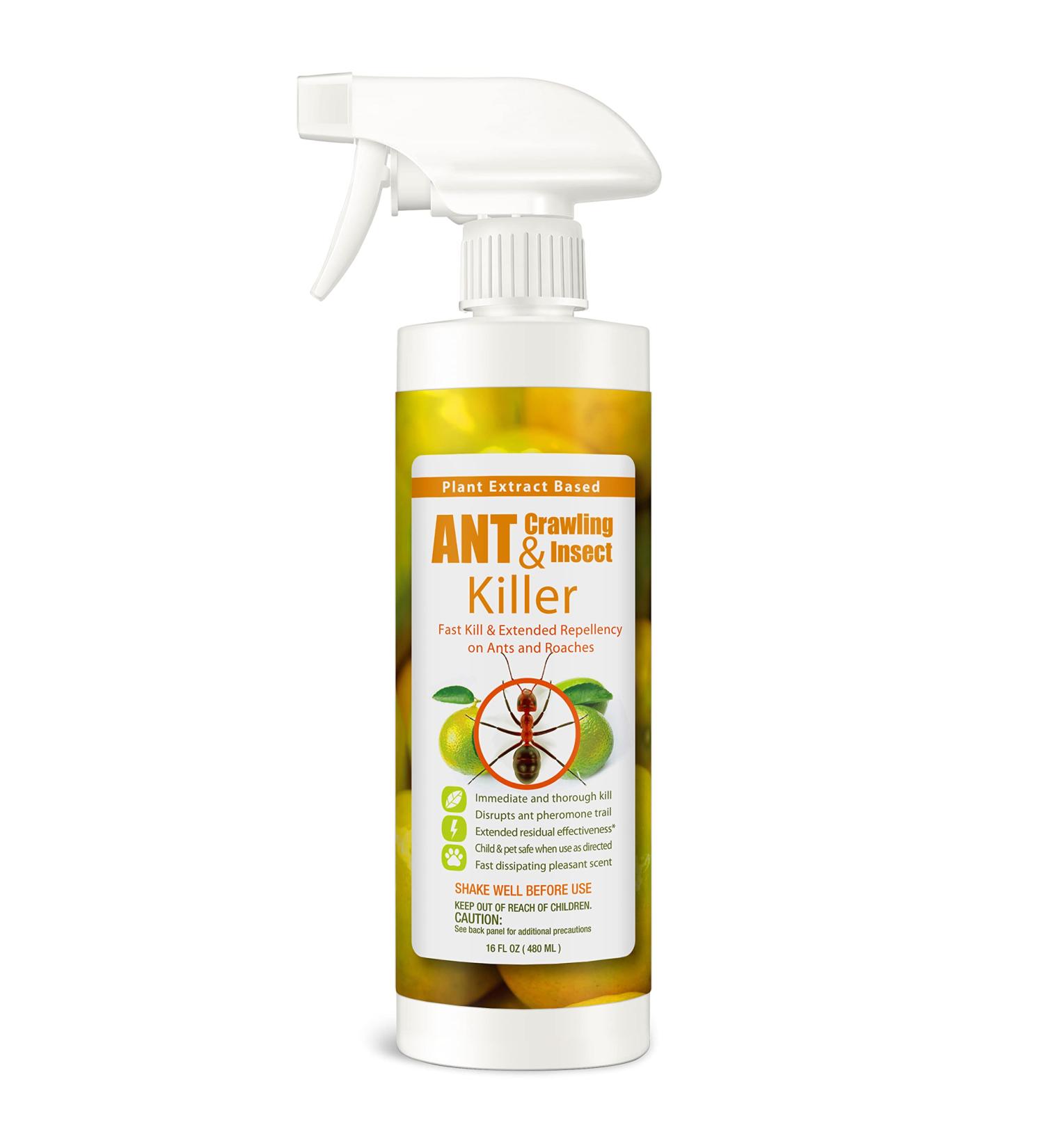 EcoRaider EcoVenger Ant & Crawling Insect Killer 16oz - Fast-Acting Citrus Scent Formula | Effective Against Spiders, Centipedes & More | Natural, Non-Toxic, Child & Pet Safe - Buy Online on GoSupps.com