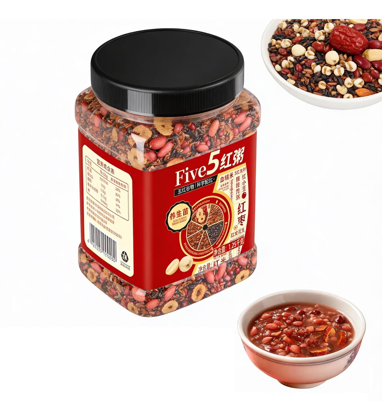 Congee De C r ales M lang es En Conserve De 1 25 Kg Bouillie De Petit-d jeuner Facile Cuisiner Repas Nutritif Grains Entiers C r ales Multigrains Douces Et Sucr es - Buy Online on GoSupps.com