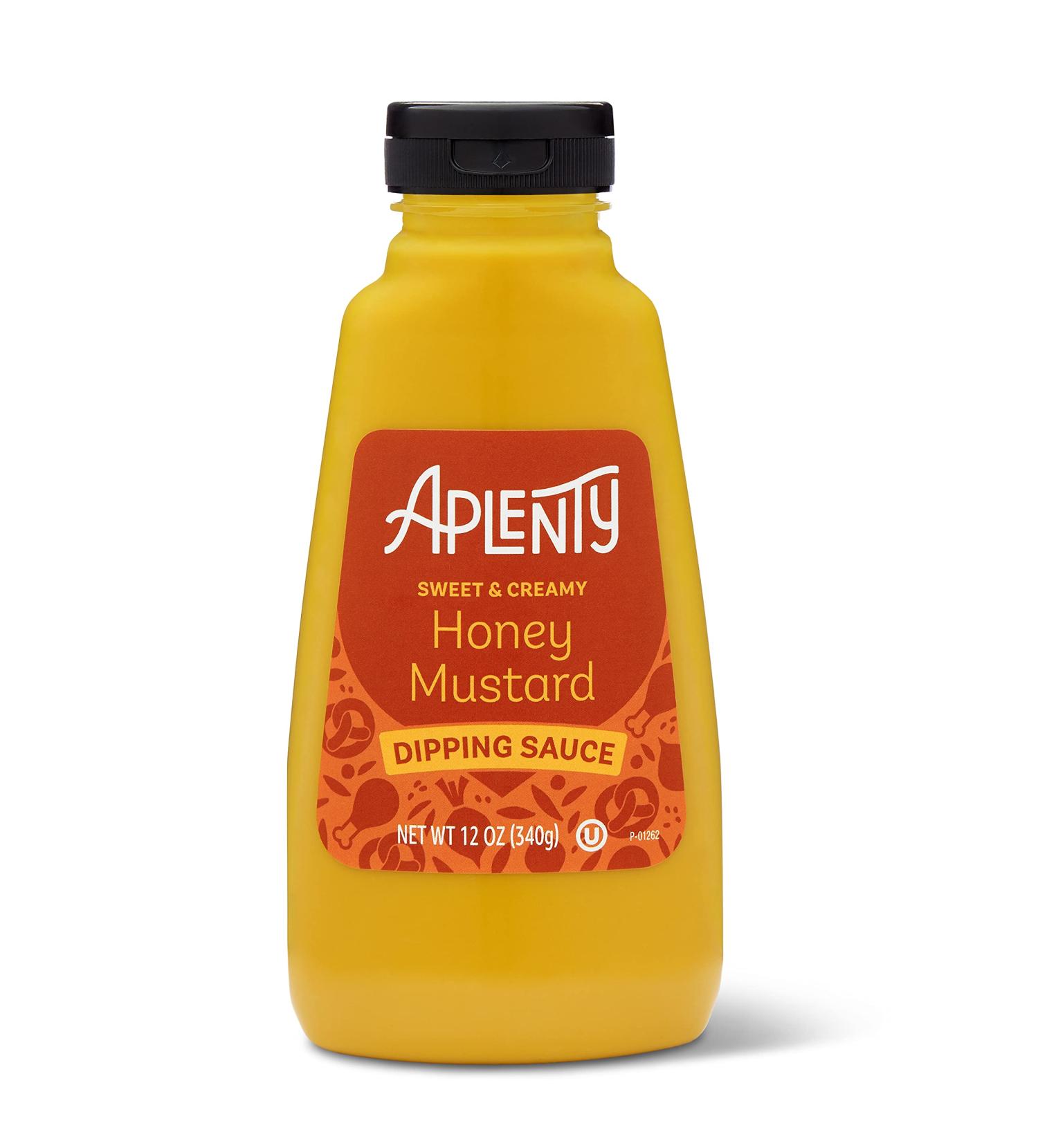 Amazon Brand Aplenty Honey Mustard Dipping Sauce 12 oz - Delicious Condiment for Snacks and Meals - Buy Online on GoSupps.com